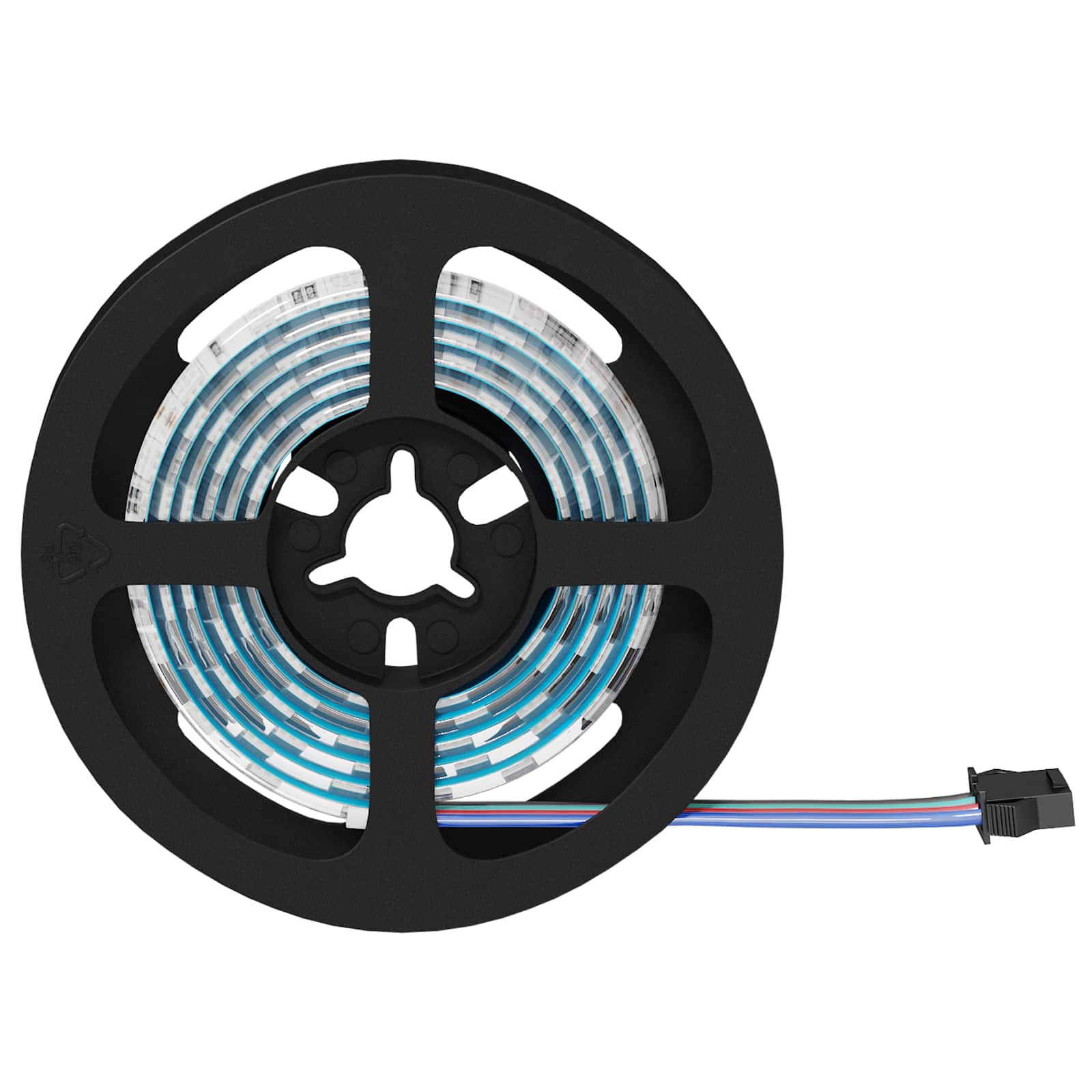 LED traka 2 pcs Crna i prozirna 1000 mm Bakar i plastika
