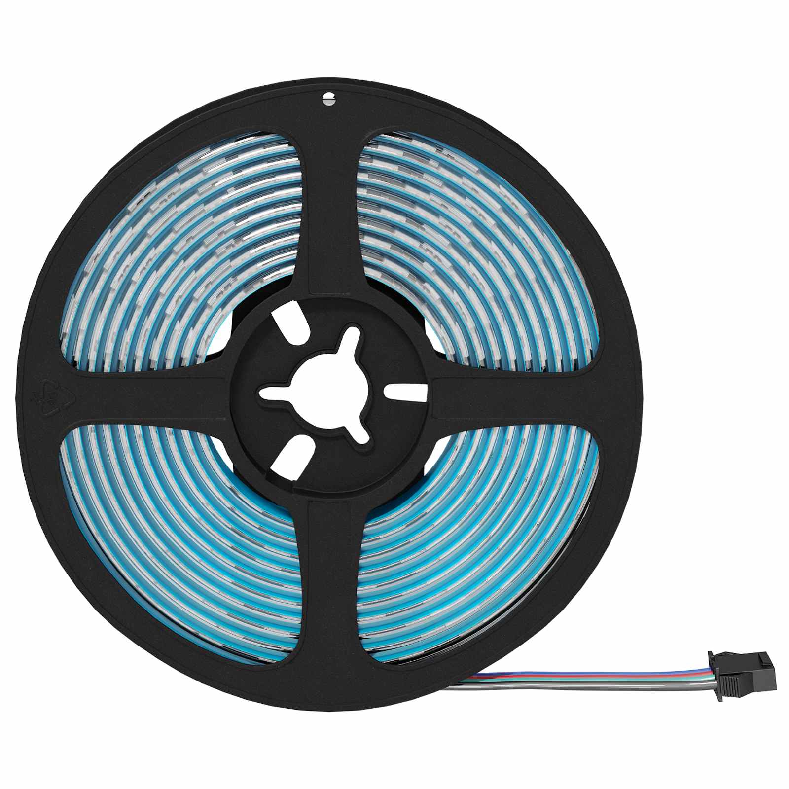 LED traka 12 pcs Crna i prozirna 2500 mm Bakar i plastika