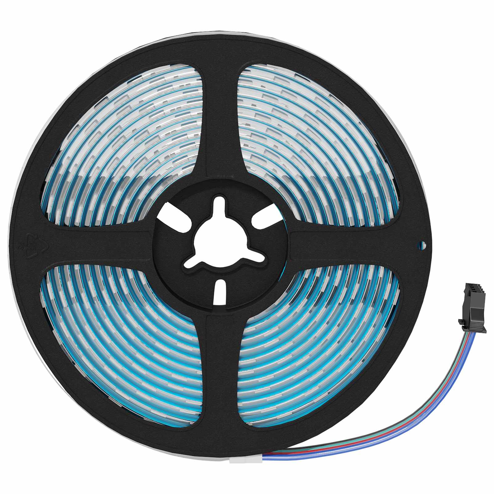 LED traka 2 pcs Crna i prozirna 3000 mm Bakar i plastika