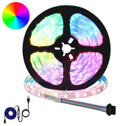 LED traka 2 pcs Crna i prozirna 5100 mm Bakar i plastika