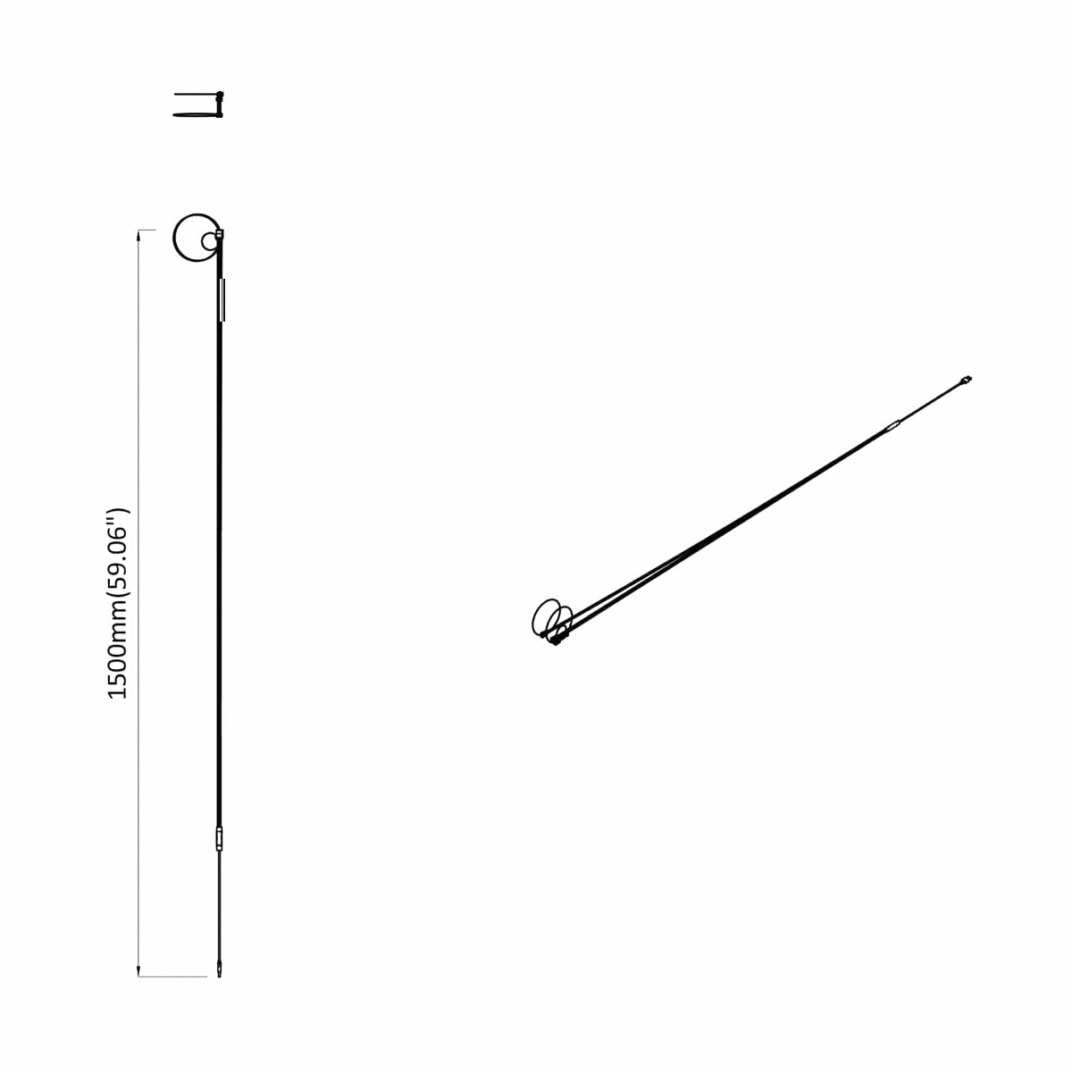 LED traka 12 pcs Crna i višenamjenska 1745 mm Bakar i plastika