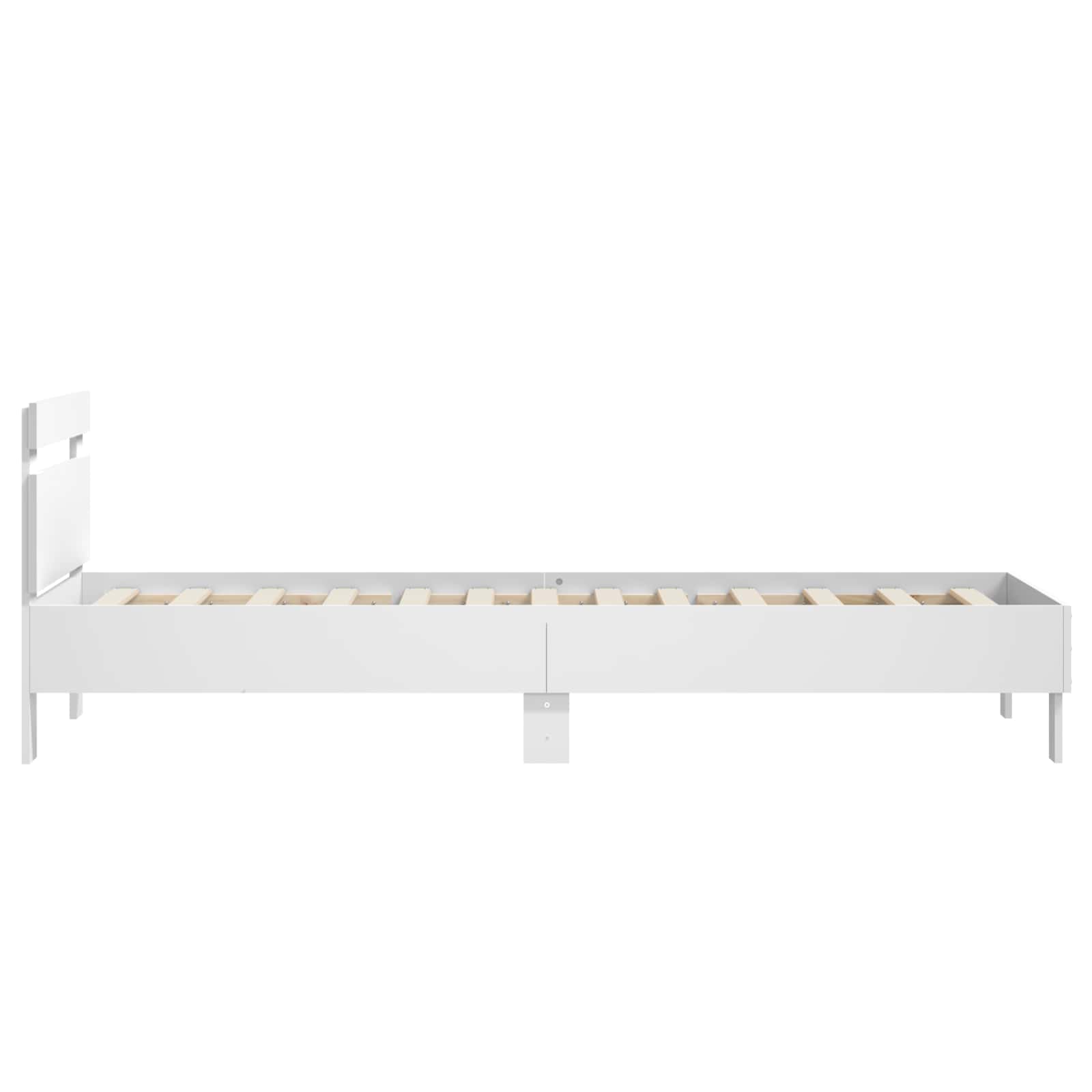 Okvir kreveta s uzglavljem Bijela 80 x 200 cm Konstruirano drvo