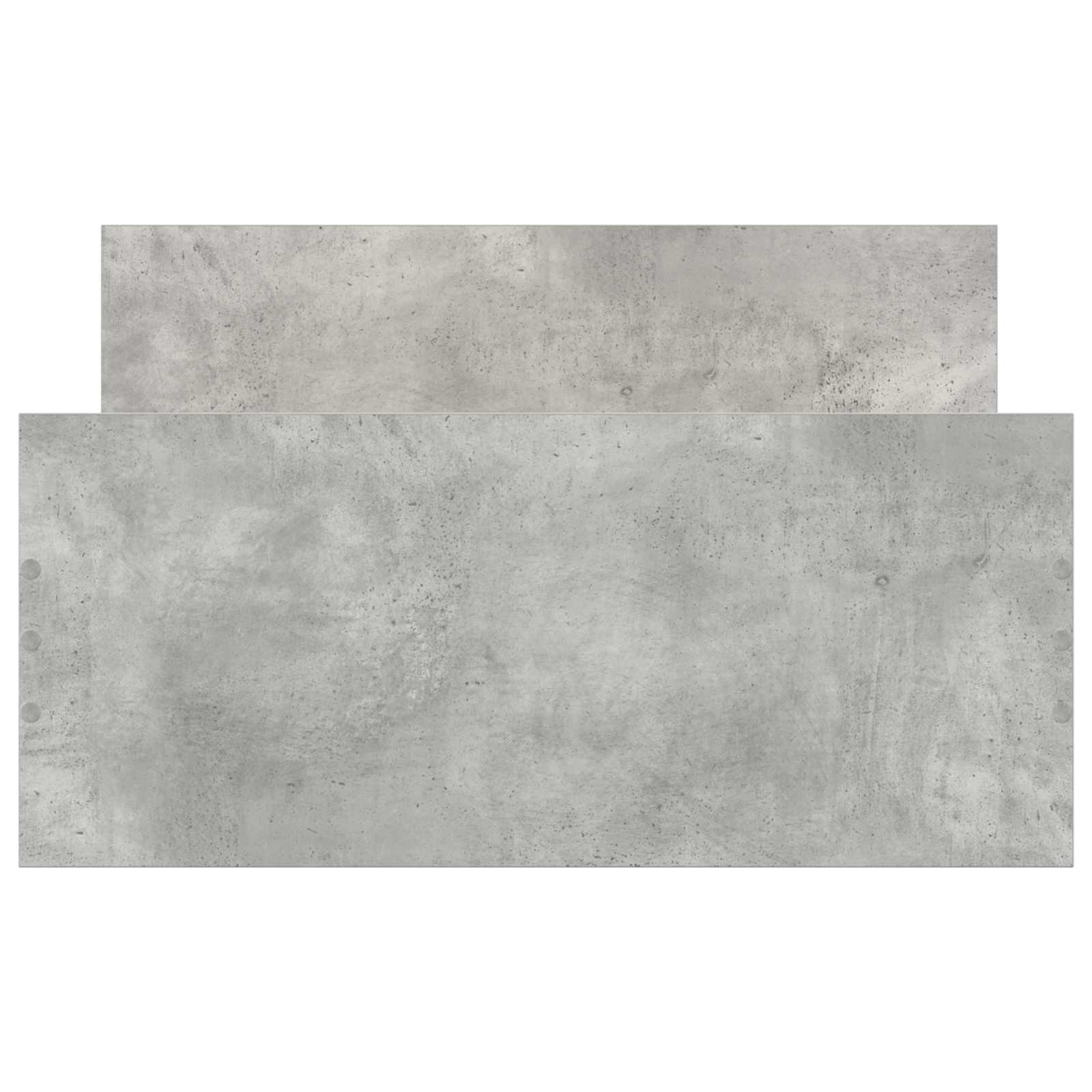 Okvir kreveta s uzglavljem Betonska siva 80 x 200 cm