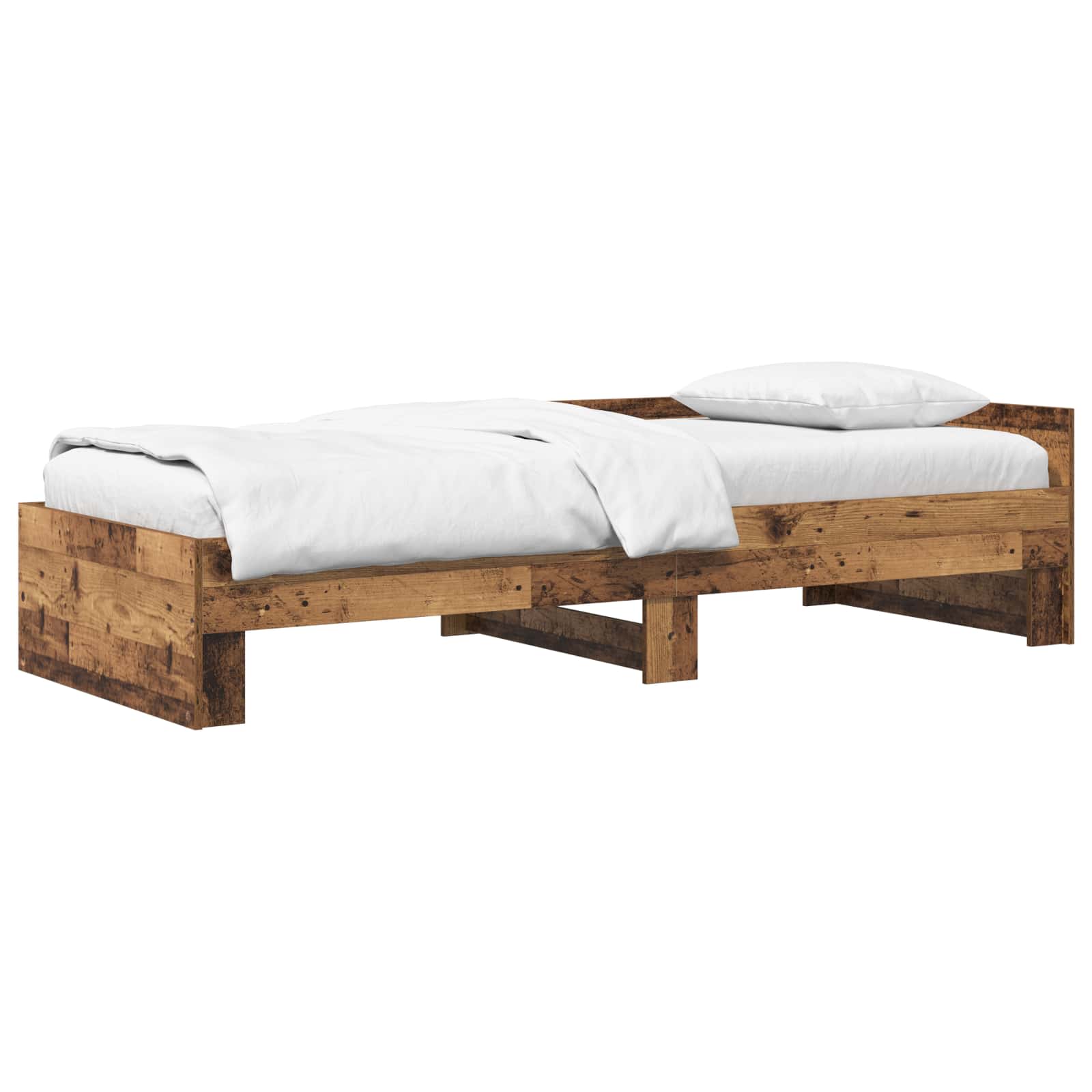 Okvir kreveta s uzglavljem Staro drvo 80 x 200 cm
