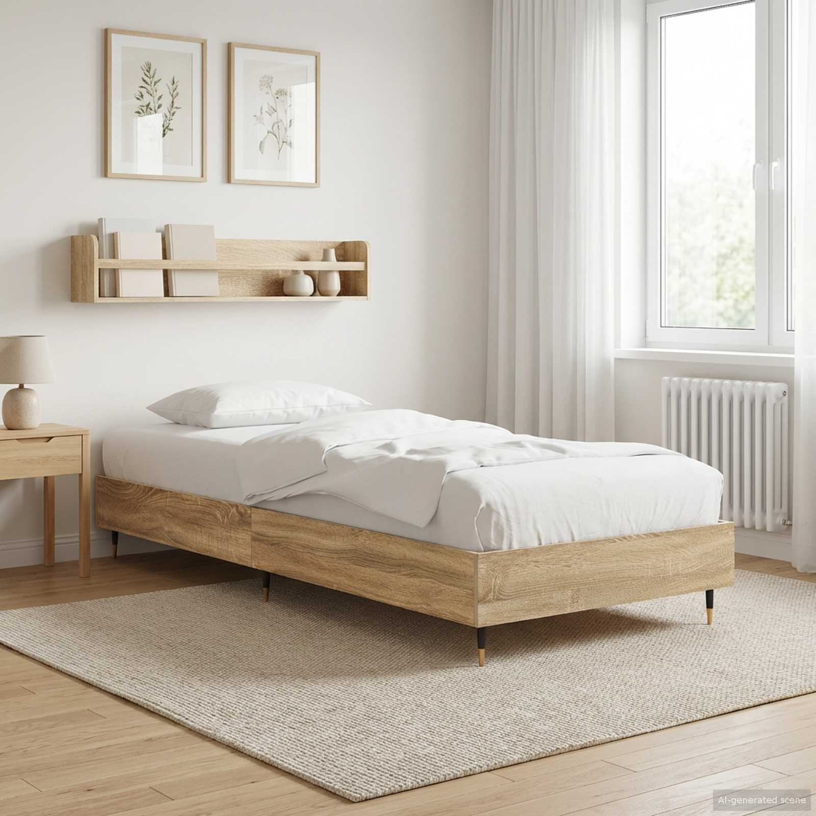 Krevetna konstrukcija Hrast sonoma 80 x 200 cm