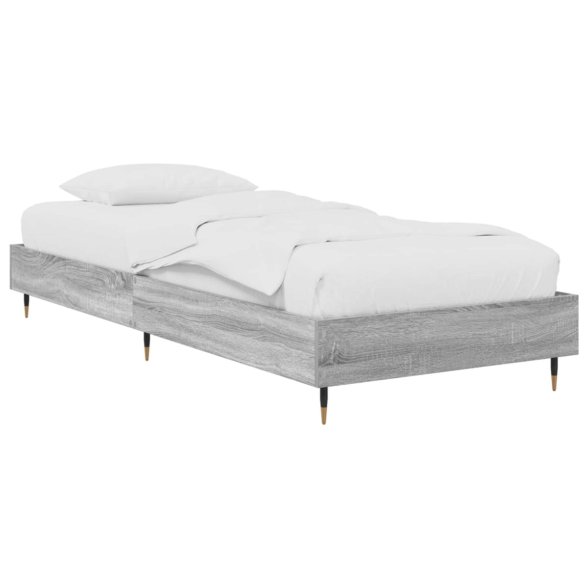Krevetna konstrukcija Siva Sonoma 80 x 200 cm Konstruirano drvo