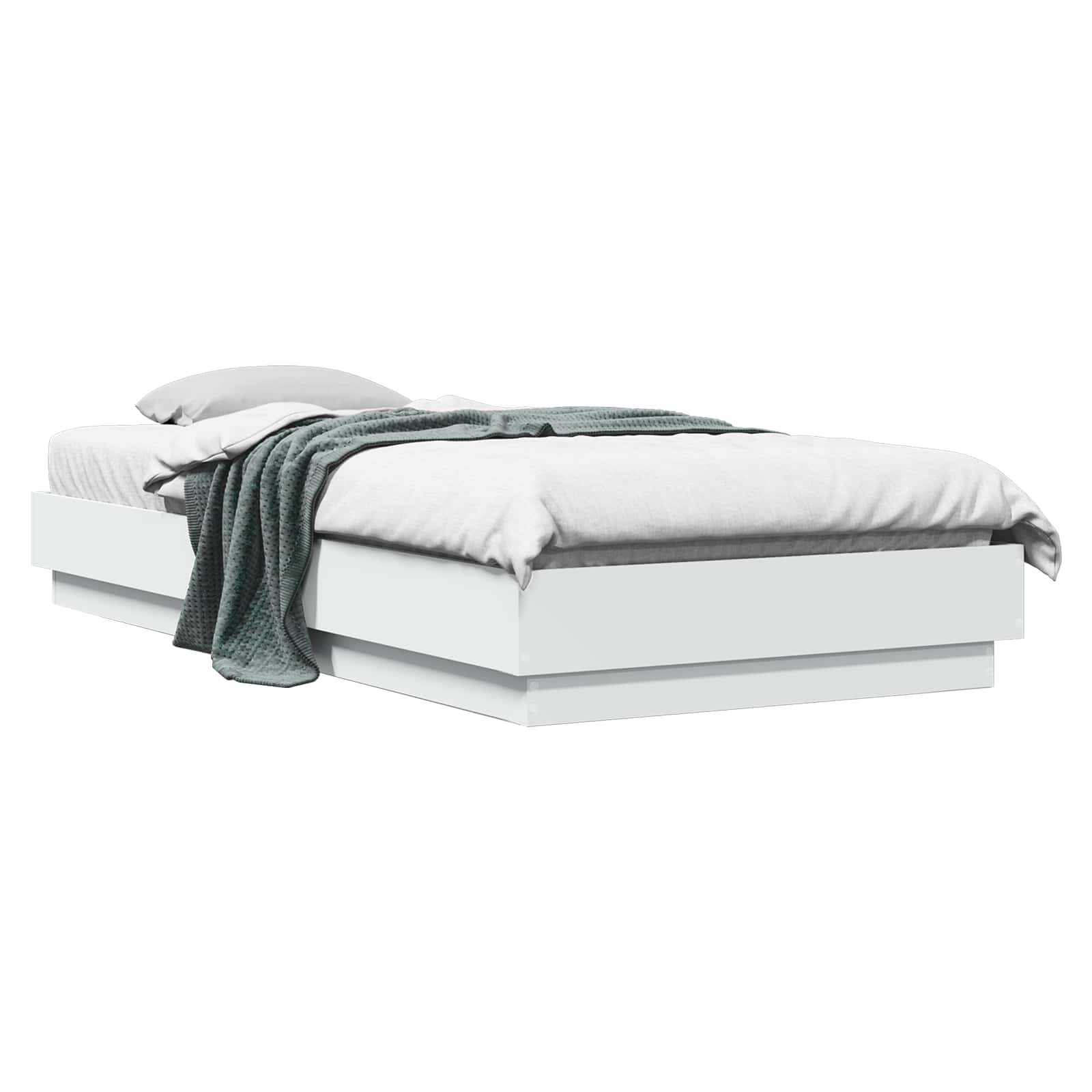Okvir kreveta za pod Bijela 80 x 200 cm Konstruirano drvo
