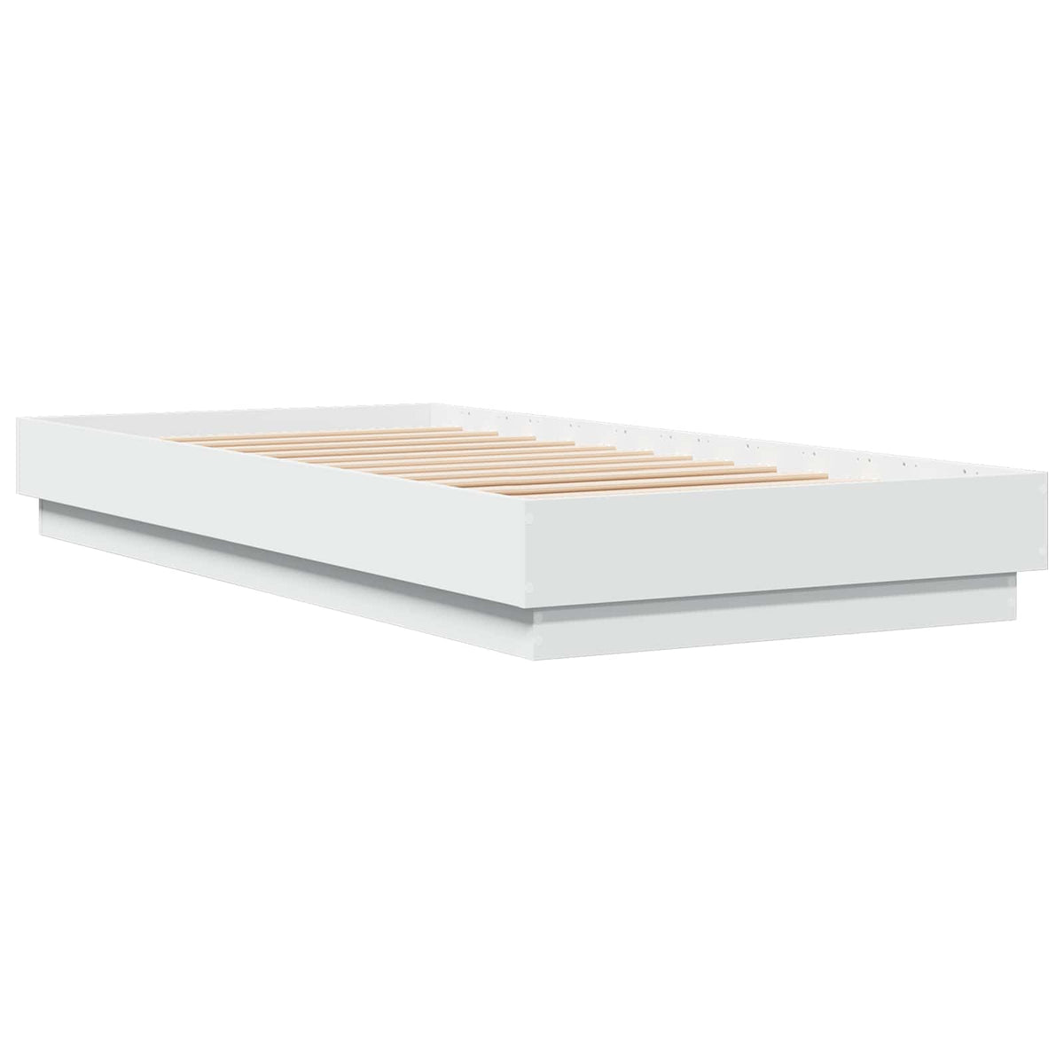 Okvir kreveta za pod Bijela 80 x 200 cm Konstruirano drvo