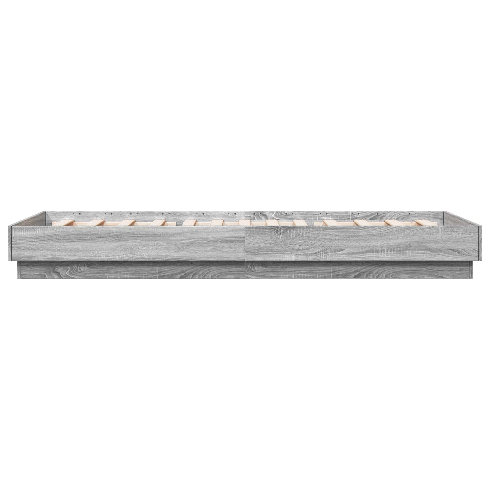 Okvir kreveta za pod Siva Sonoma 80 x 200 cm Konstruirano drvo