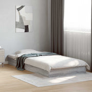 Okvir kreveta za pod Siva Sonoma 80 x 200 cm Konstruirano drvo