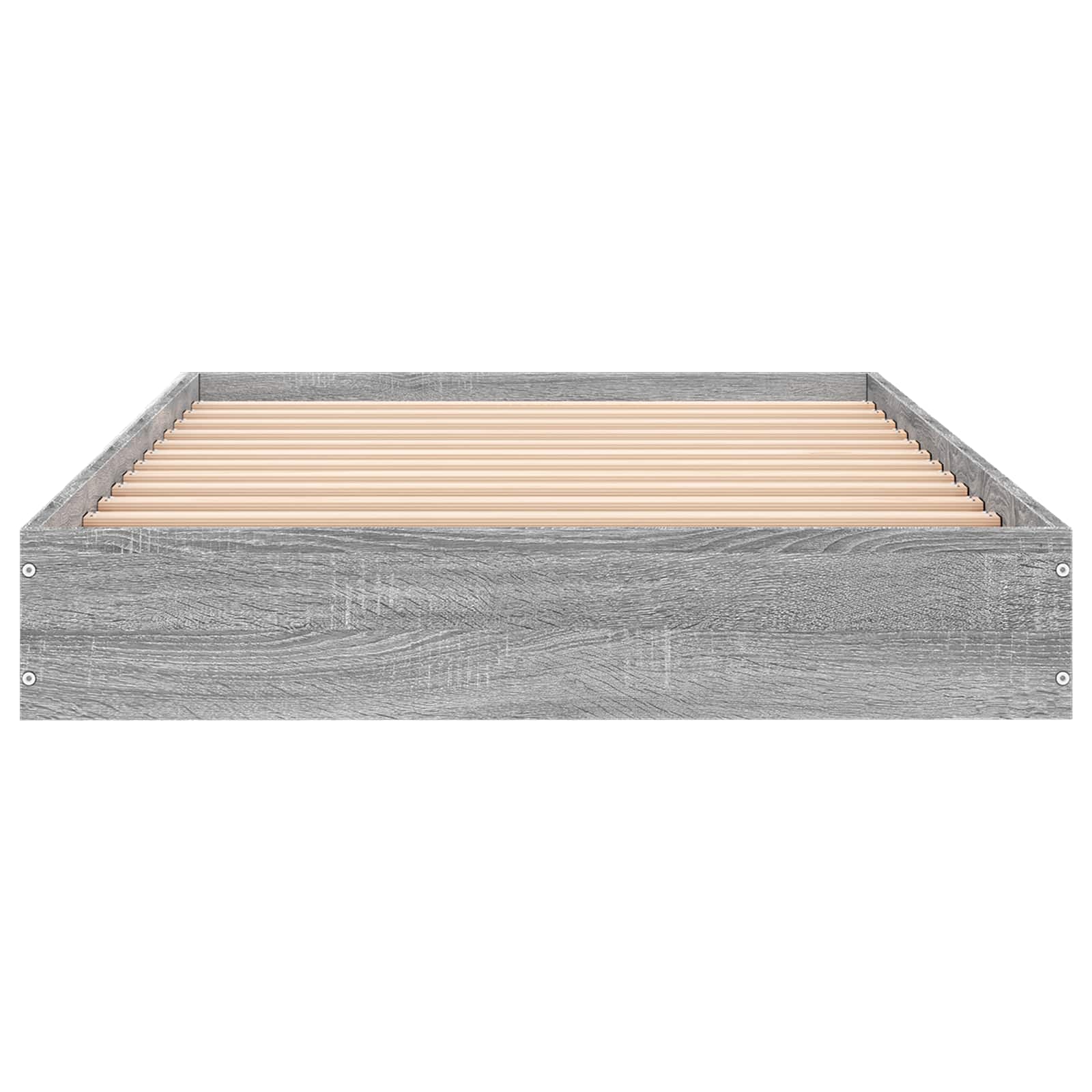 Okvir kreveta za pod Siva Sonoma 80 x 200 cm Konstruirano drvo