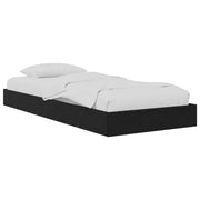 Okvir kreveta za pod Crni hrast 80 x 200 cm Konstruirano drvo