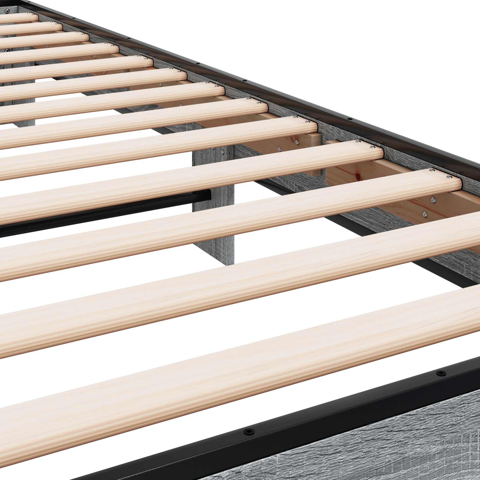 Okvir kreveta s uzglavljem Siva Sonoma 80 x 200 cm
