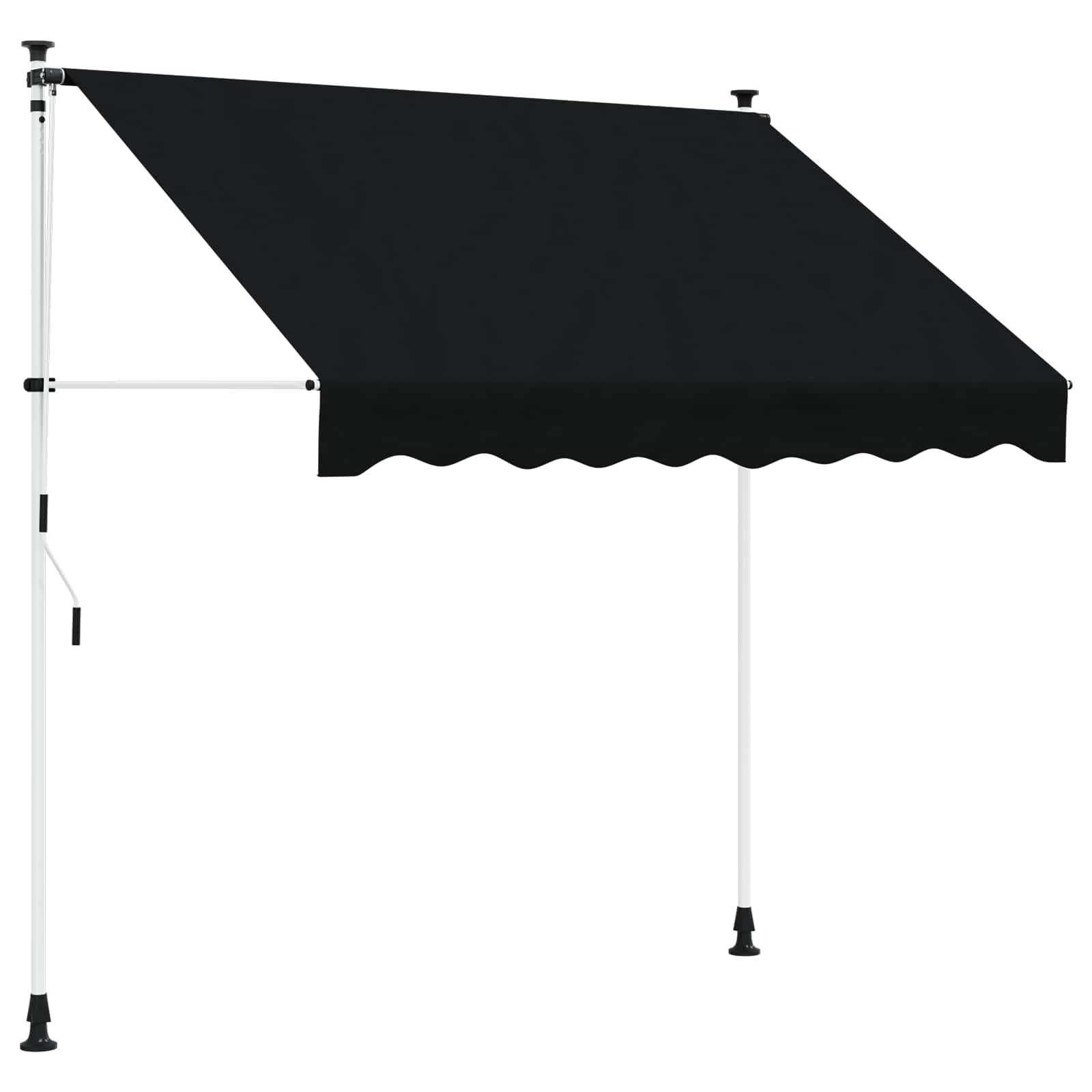 Ručno sklopiva tenda Crna 300 cm