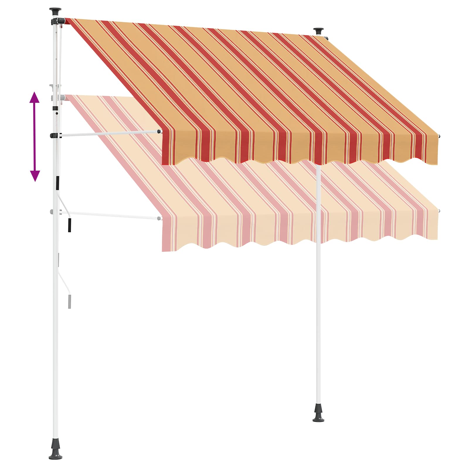 Ručno sklopiva tenda Šareni 100 x 115 x 300 cm