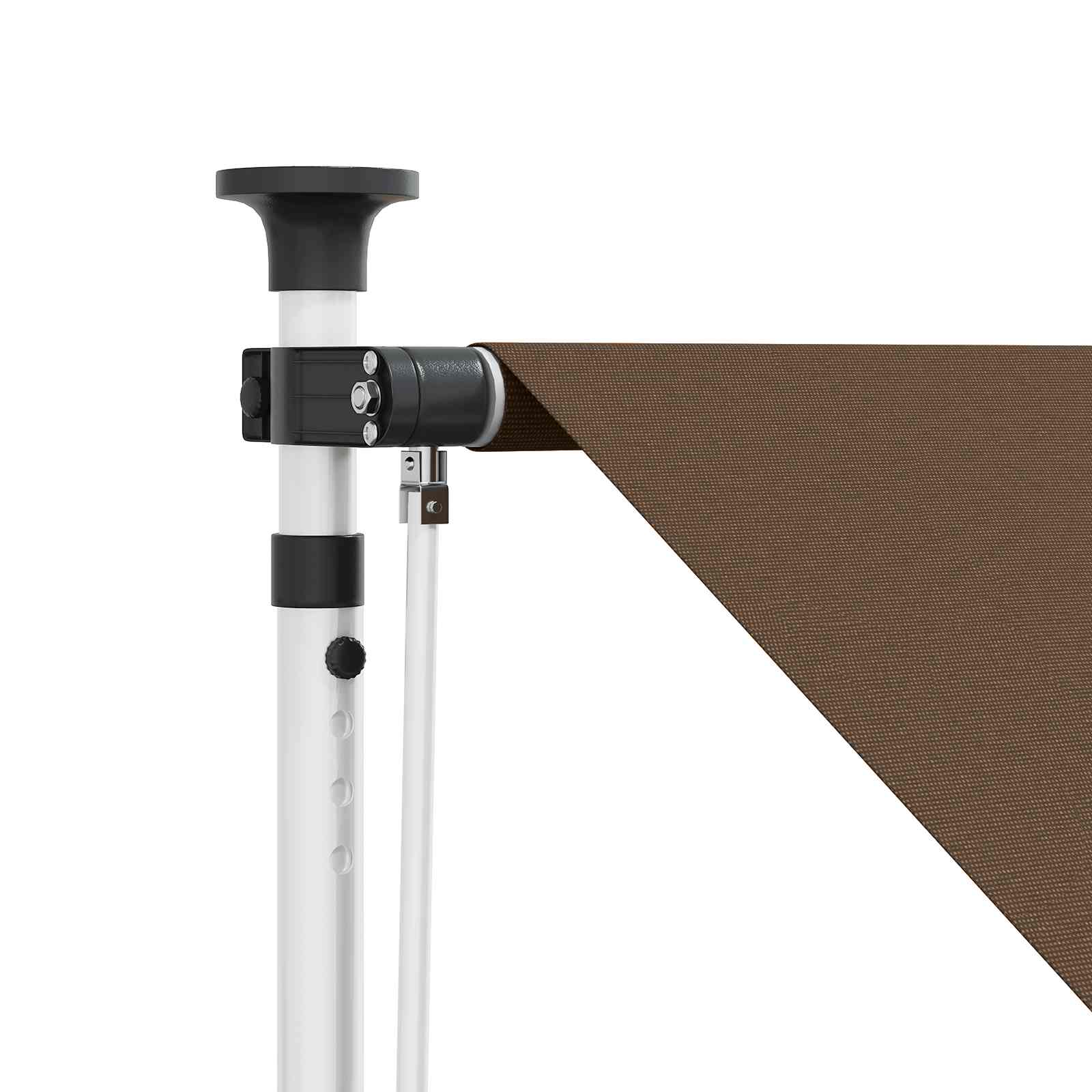 Ručno sklopiva tenda Sivosmeđa 400 cm