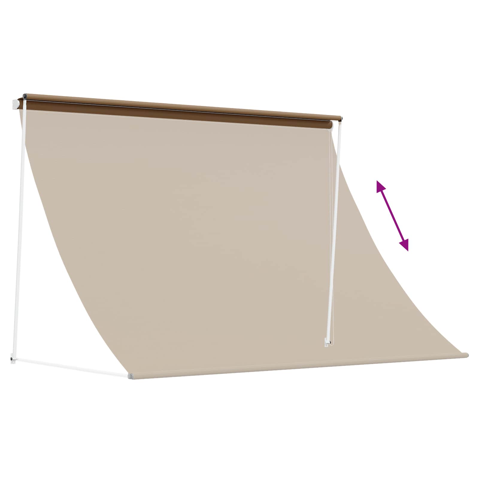 Nadstrešnica Bež 200 x 150 cm 180 g / m² poliester s PU premazom