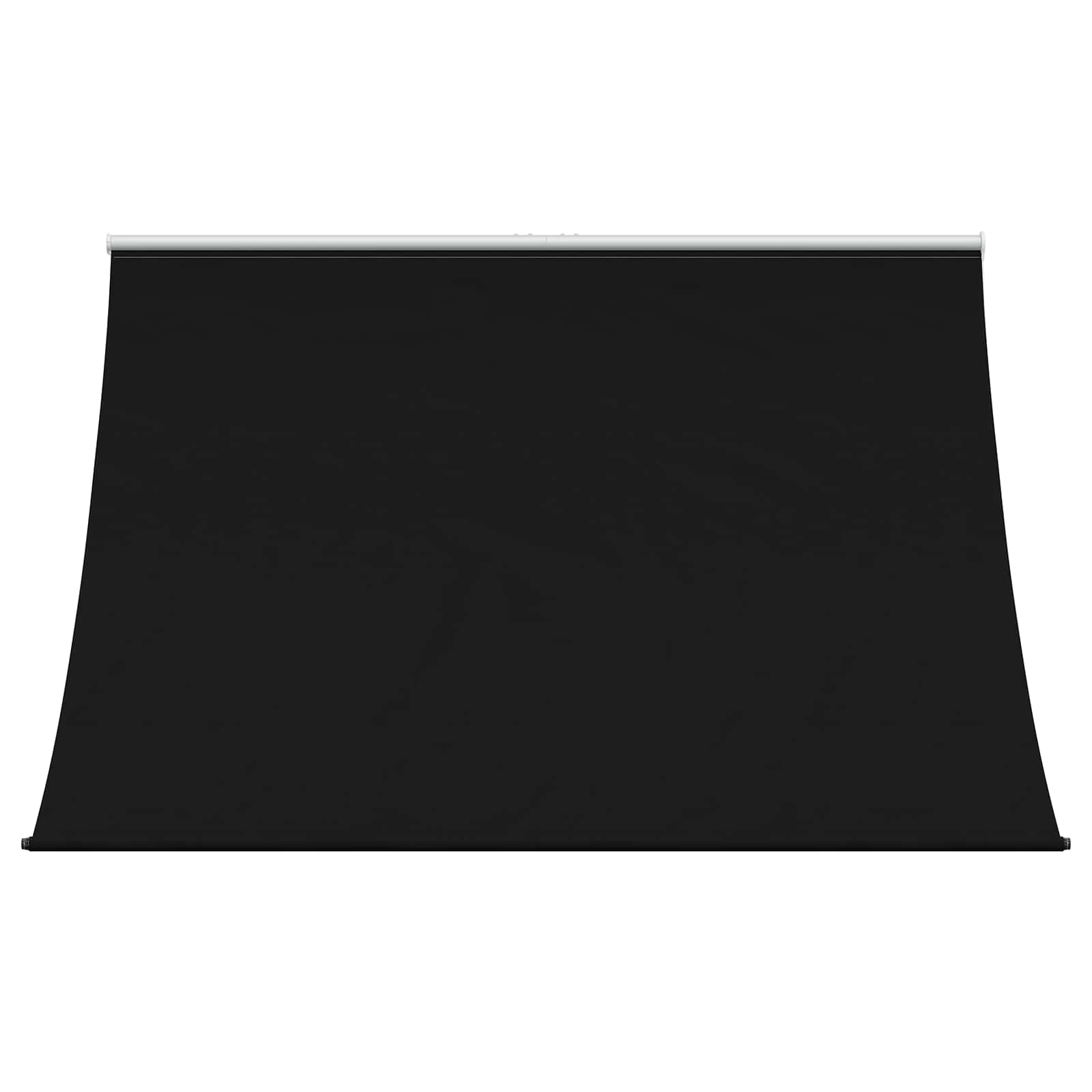 Nadstrešnica Crna 400 x 150 cm 180 g / m² poliester s PU premazom