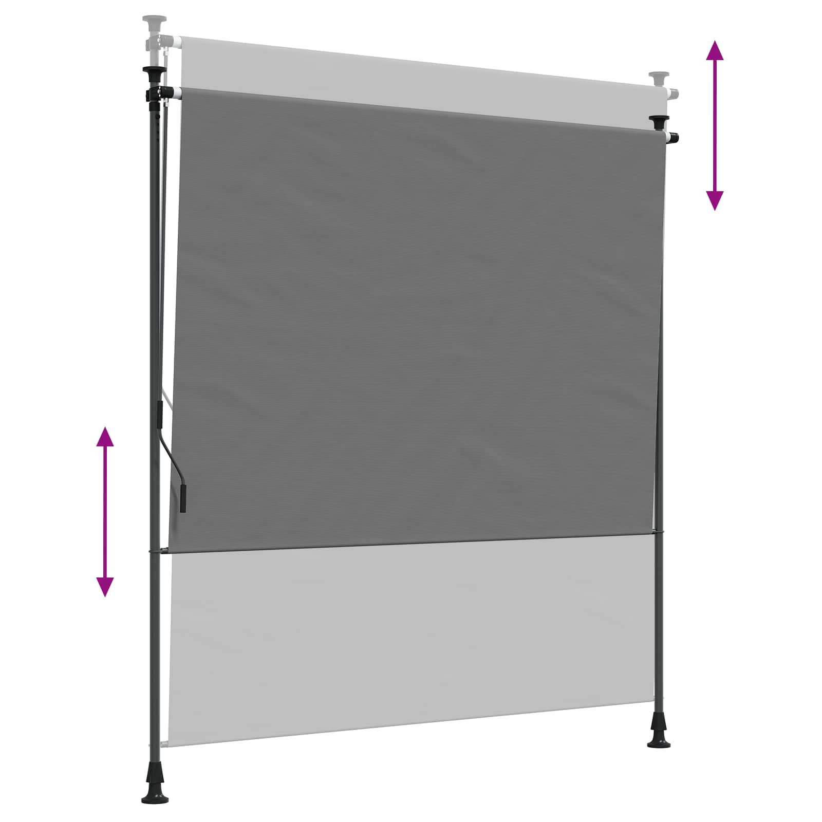 Vanjska Roleta Svjetlosiva 120 x 270 cm