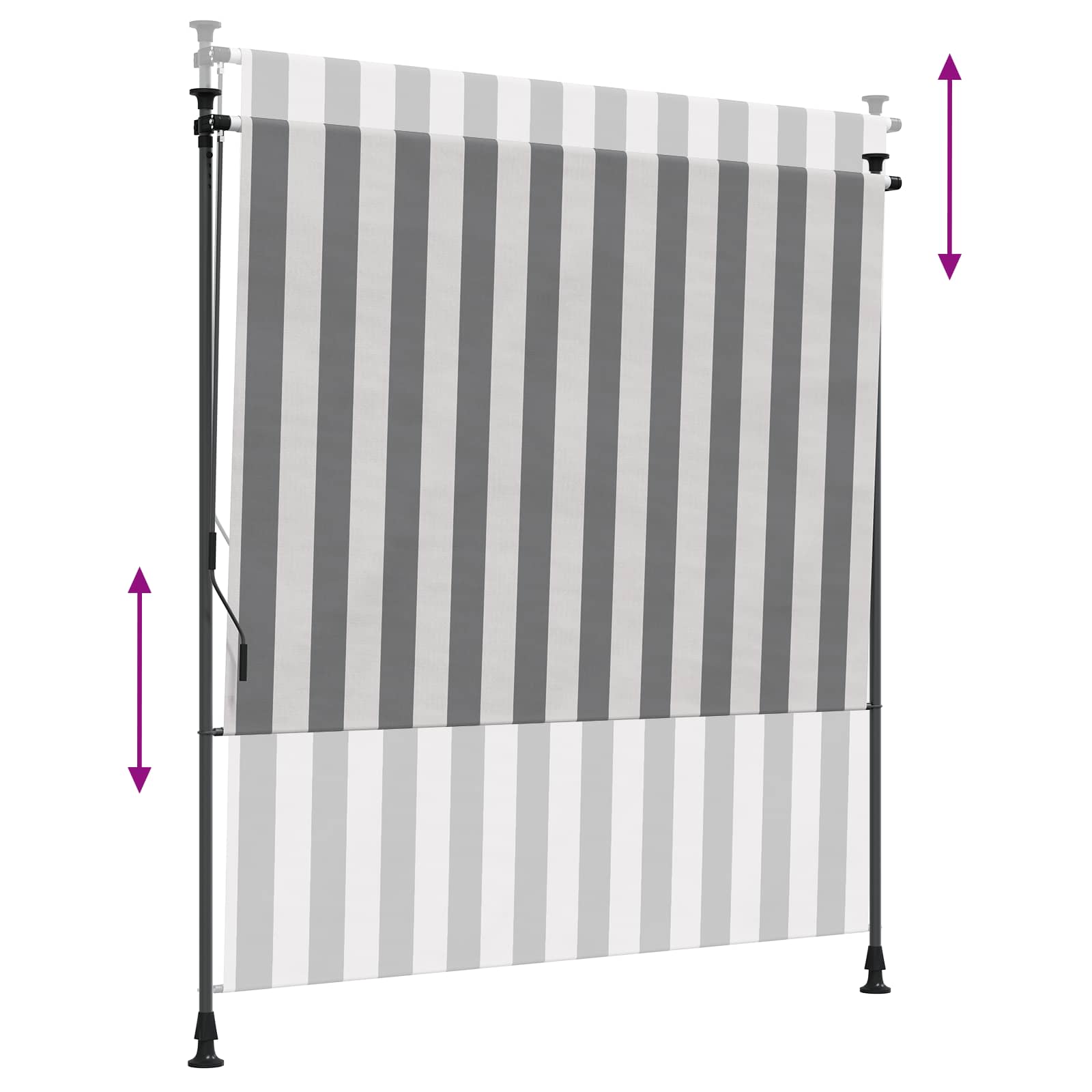 Vanjska Roleta Antracit i bijelo 100 x 270 cm