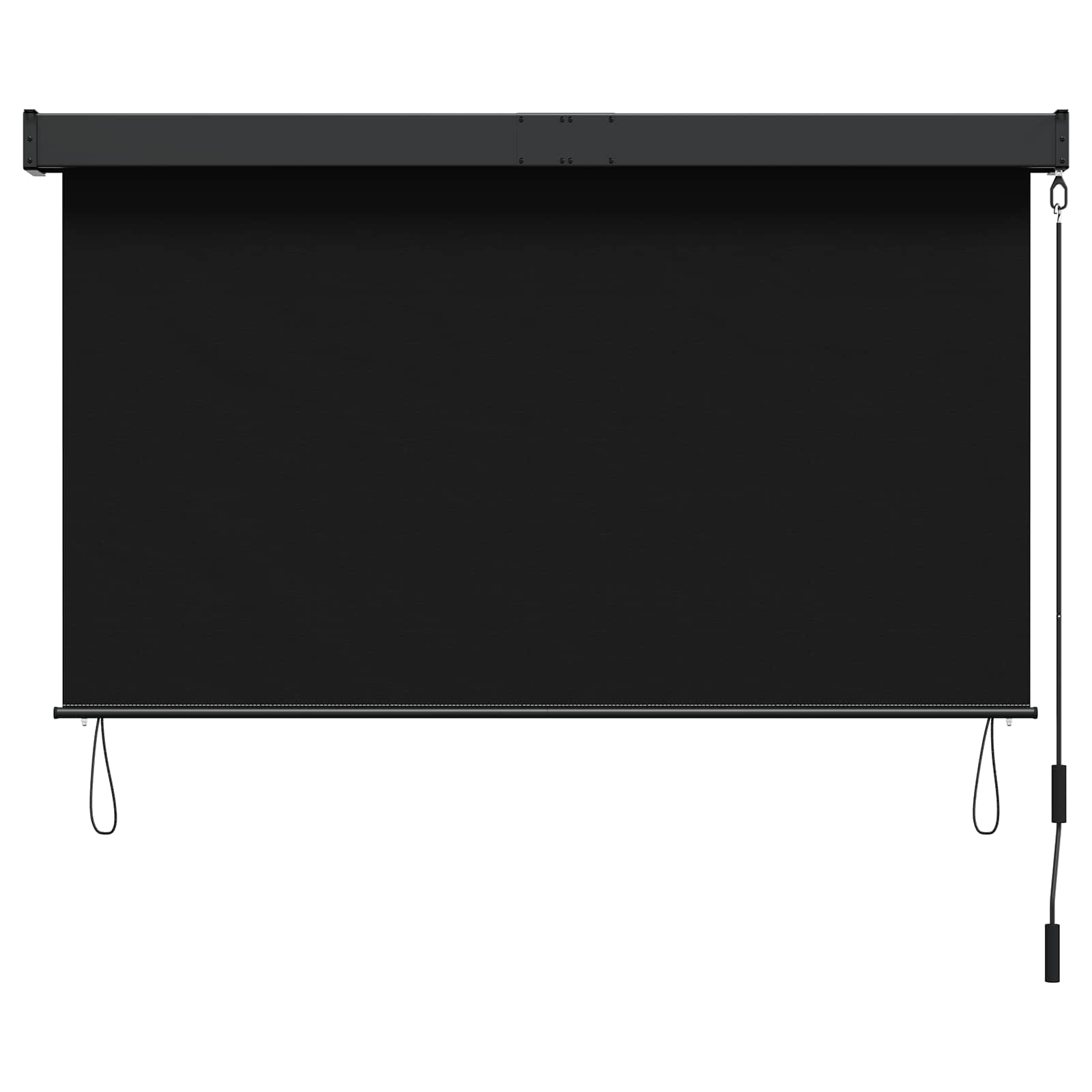 Rolo zavjesa Crna 60 x 250 cm Tkanina i aluminij