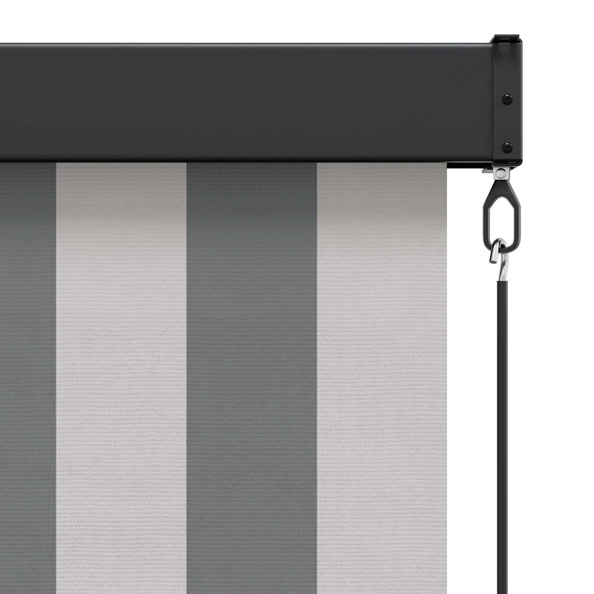 Rolo zavjesa Antracit i bijelo 60 x 250 cm Tkanina i aluminij
