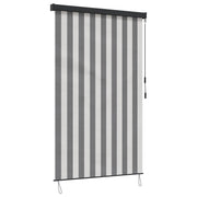 Rolo zavjesa Antracit i bijelo 60 x 250 cm Tkanina i aluminij