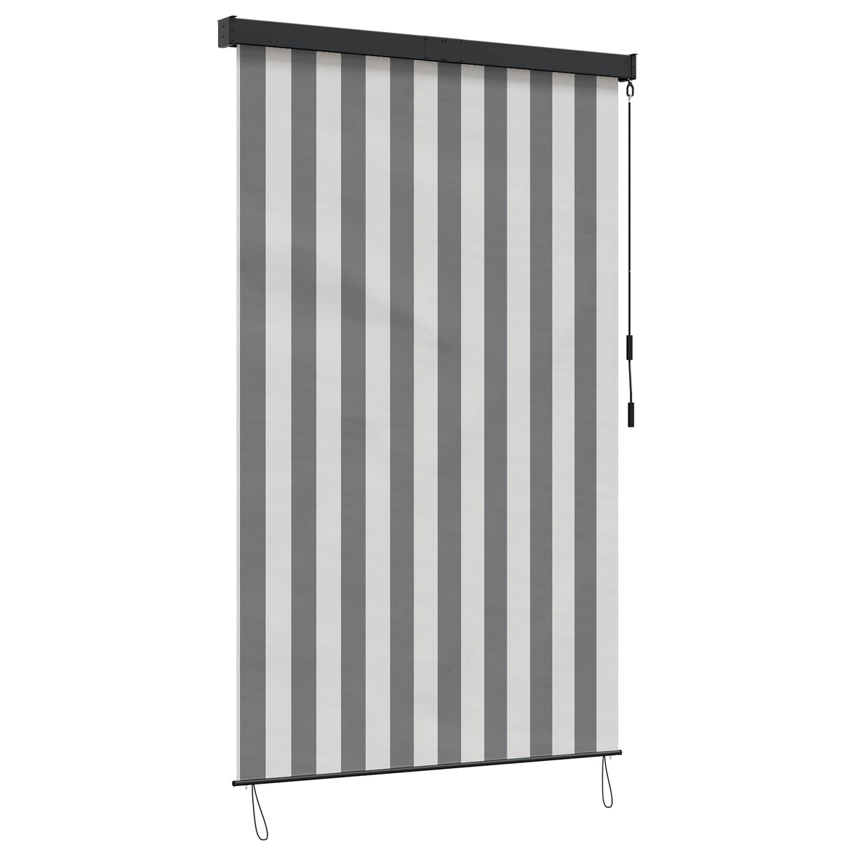 Rolo zavjesa Antracit i bijelo 60 x 250 cm Tkanina i aluminij