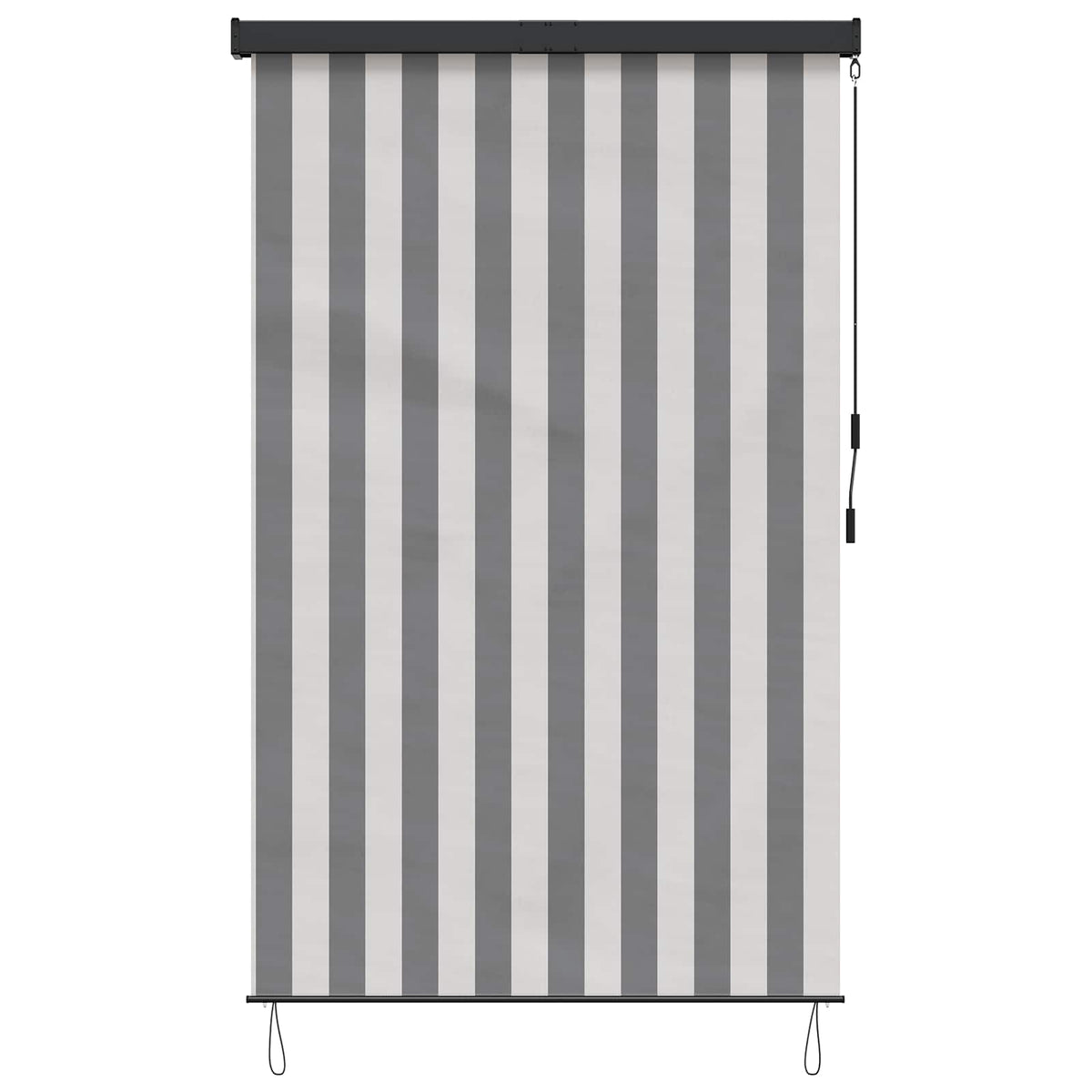 Rolo zavjesa Antracit i bijelo 60 x 250 cm Tkanina i aluminij