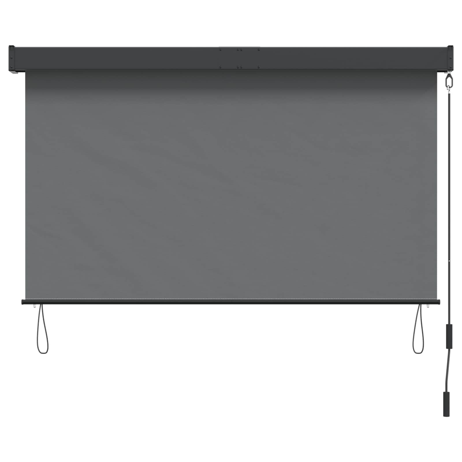 Rolo zavjesa Svjetlosiva 80 x 250 cm Tkanina i aluminij