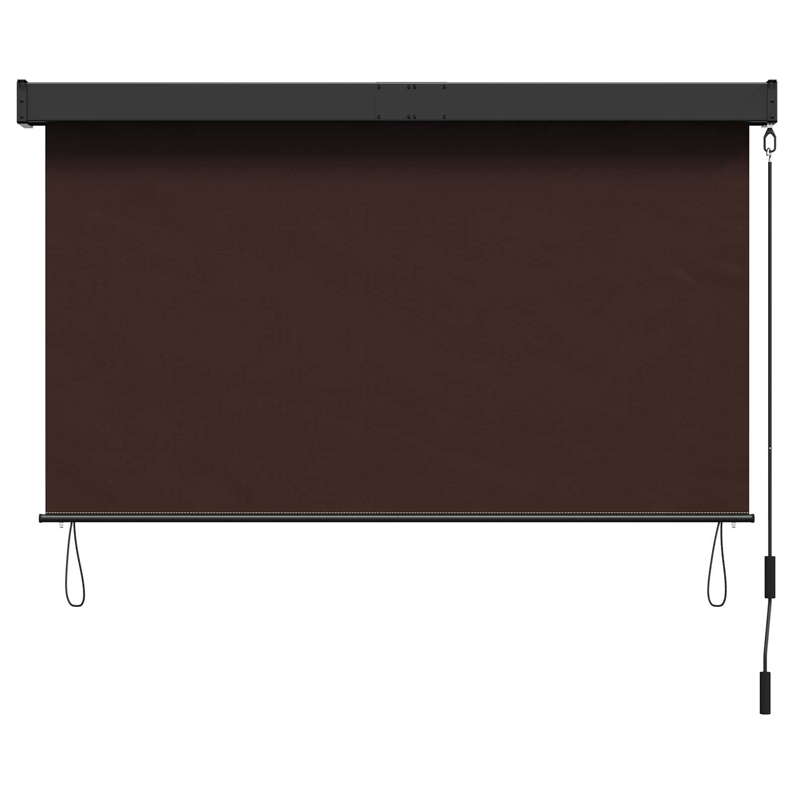 Rolo zavjesa Smeđa 120 x 250 cm Tkanina i aluminij