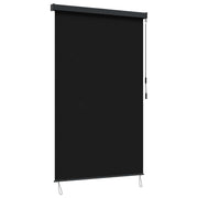 Rolo zavjesa Crna 140 x 250 cm Tkanina i aluminij