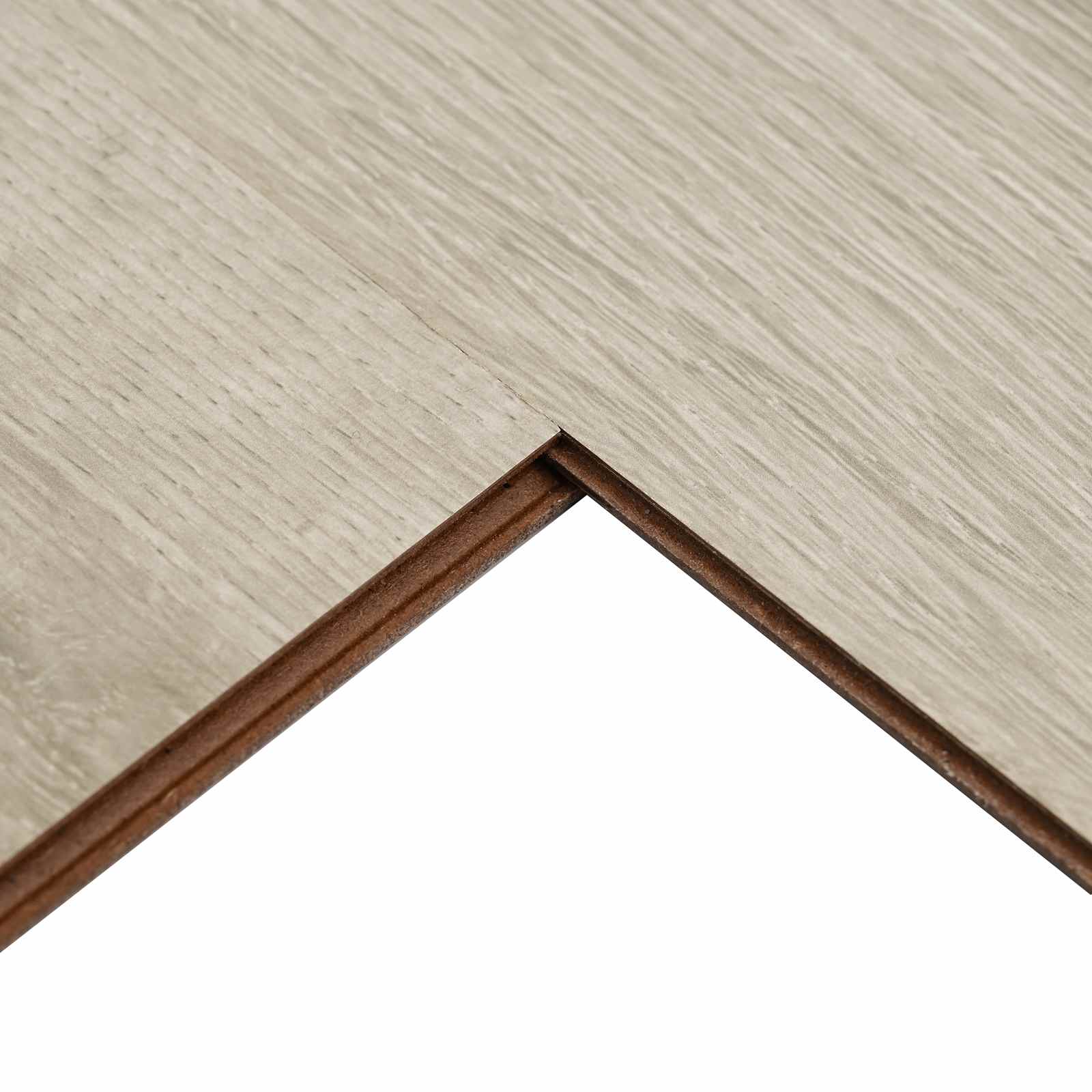 Laminatna podnica 15 pcs Bjeljeni smeđi 101 x 20 x 0,8 cm