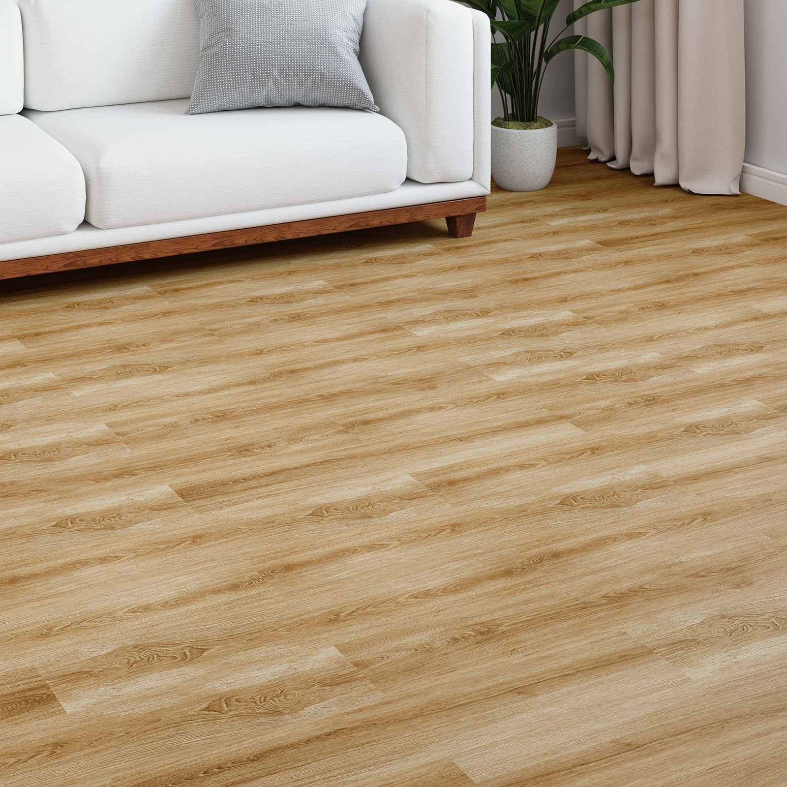 Laminatna podnica 15 pcs Rustikalna smeđa 101 x 20 x 0,8 cm