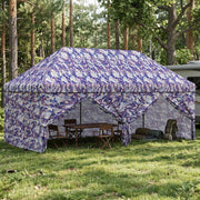 Pop-up Paviljon s 4 Zidova 3 x 6 m Plavi kamuflaža