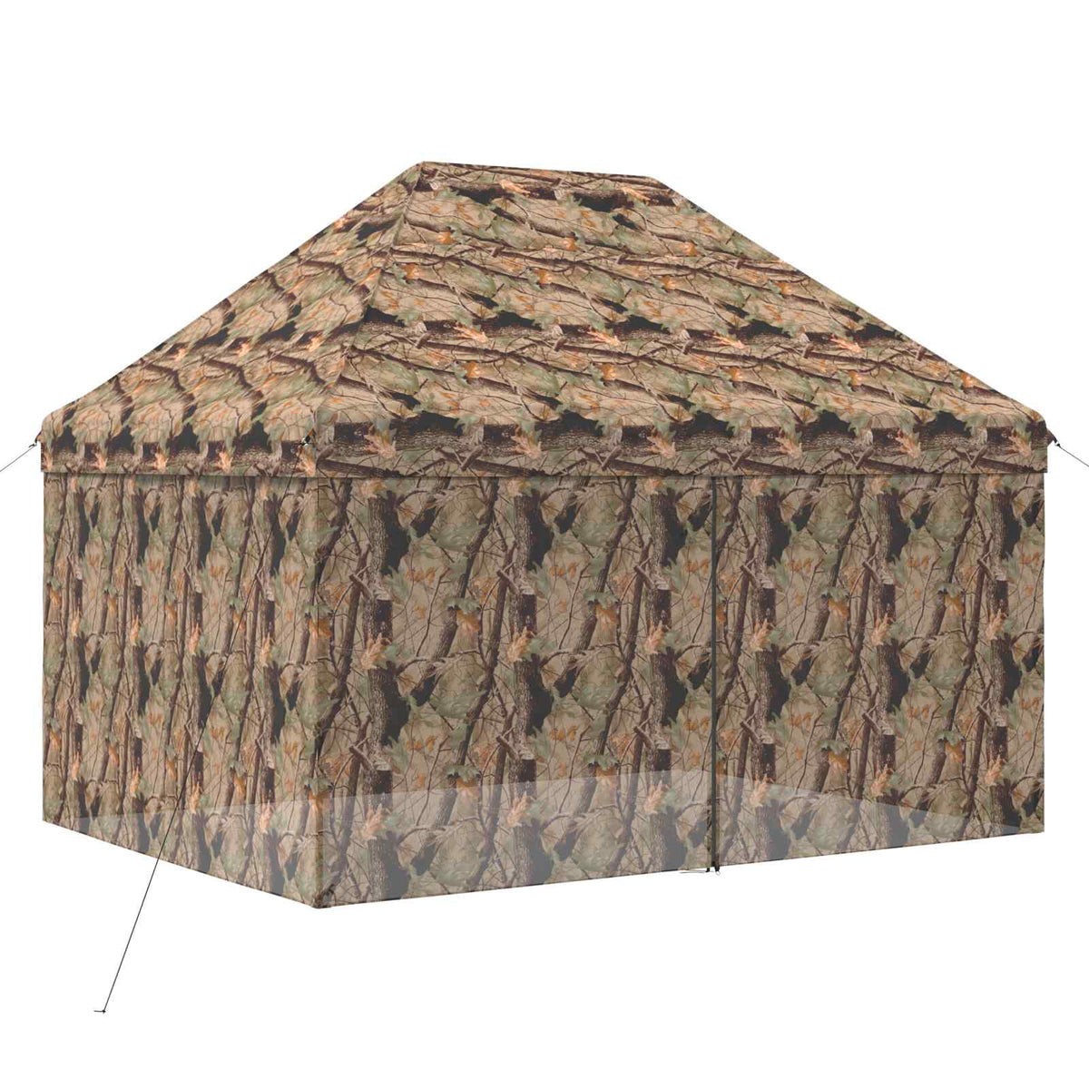 Pop-up Paviljon s 4 Zidova 3 x 4 m Šumski kamuflažni