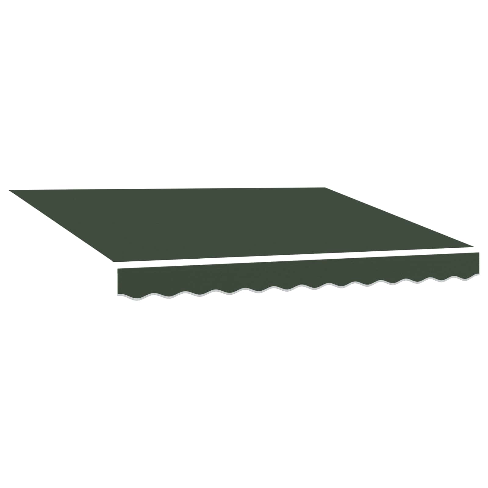 Zamjensko platno za tendu Tamnozelena 5 x 3 m Poliester