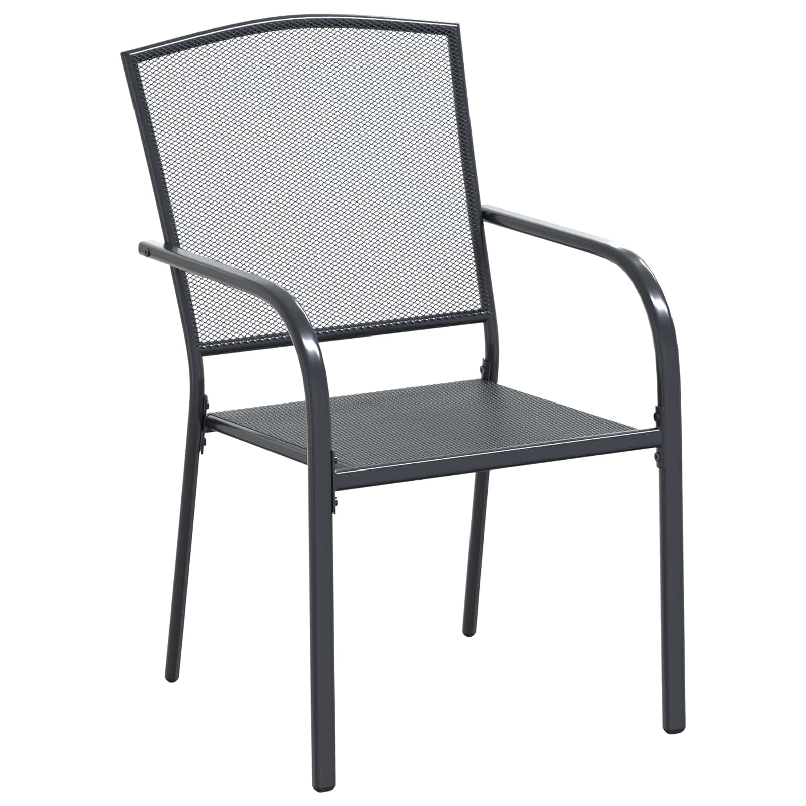 Vrtni set za objed 7 pcs Antracit 212 x 90 x 76 cm