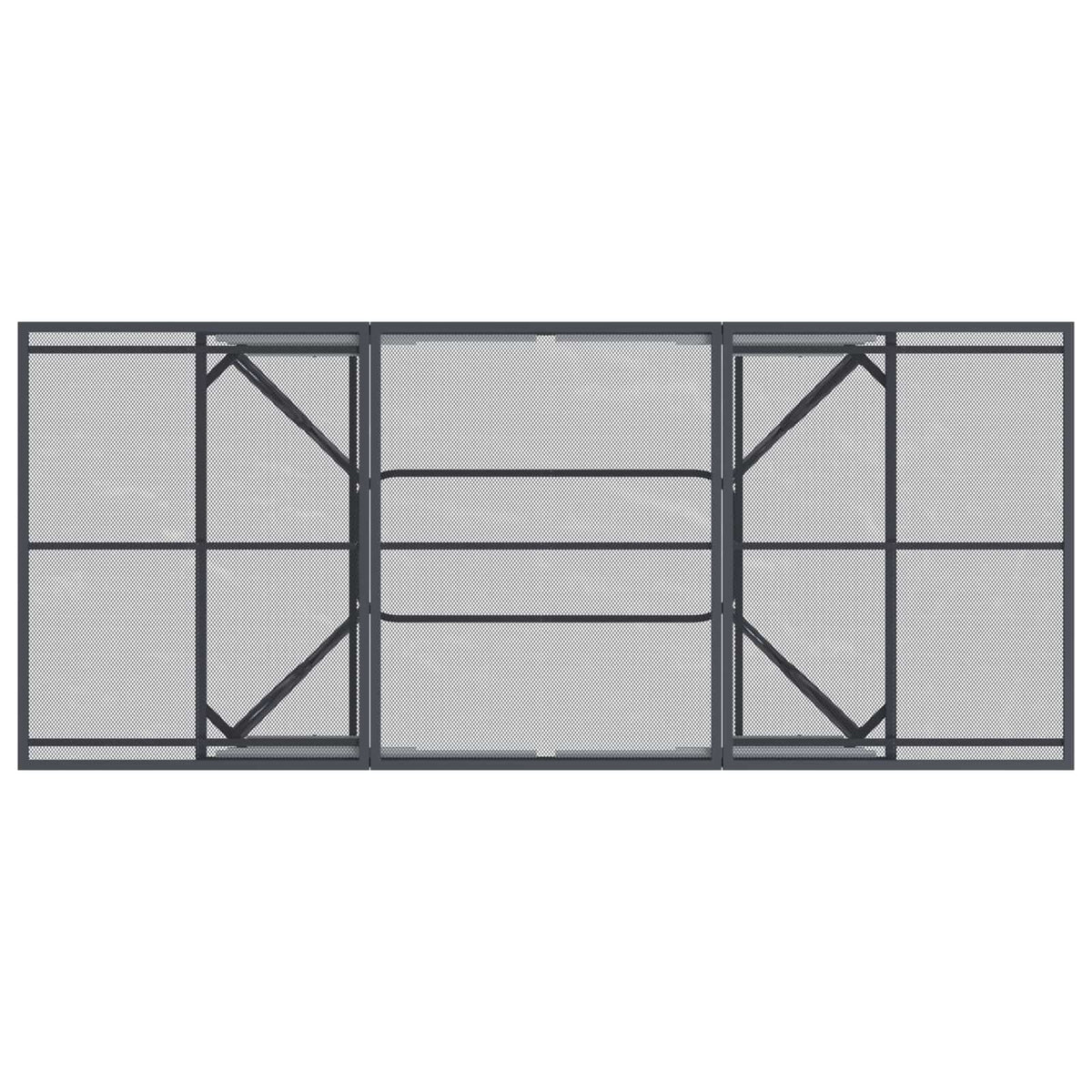Vrtni set za objed 7 pcs Antracit 212 x 90 x 76 cm