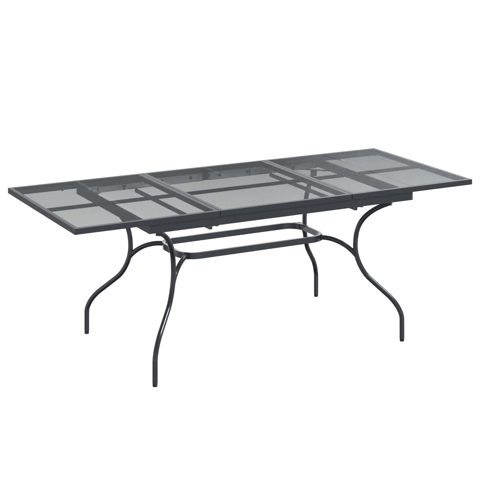 Vrtni set za objed 7 pcs Antracit 212 x 90 x 76 cm