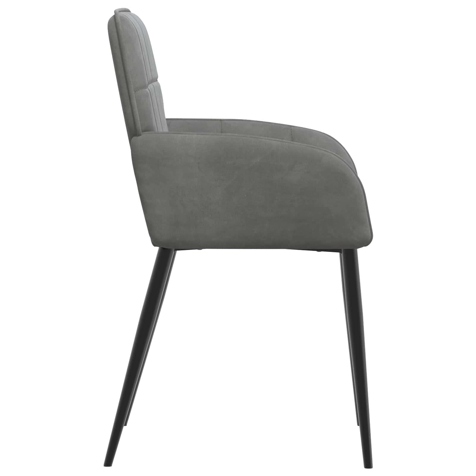 Trpezarijske stolice 2 pcs Baršun Tamnosiva 57 x 50 x 85 cm