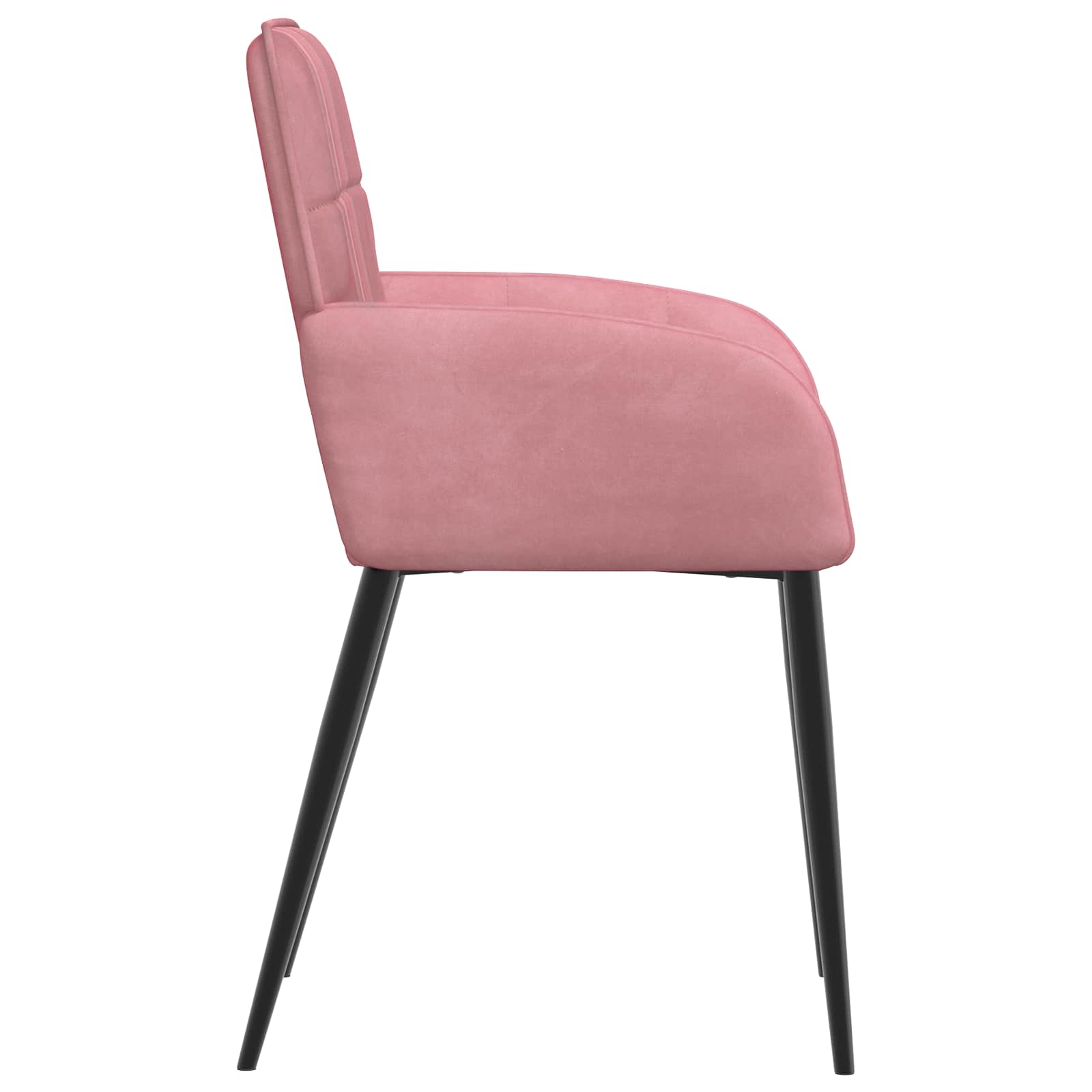 Trpezarijske stolice 2 pcs Baršun Ružičasta 57 x 50 x 85 cm