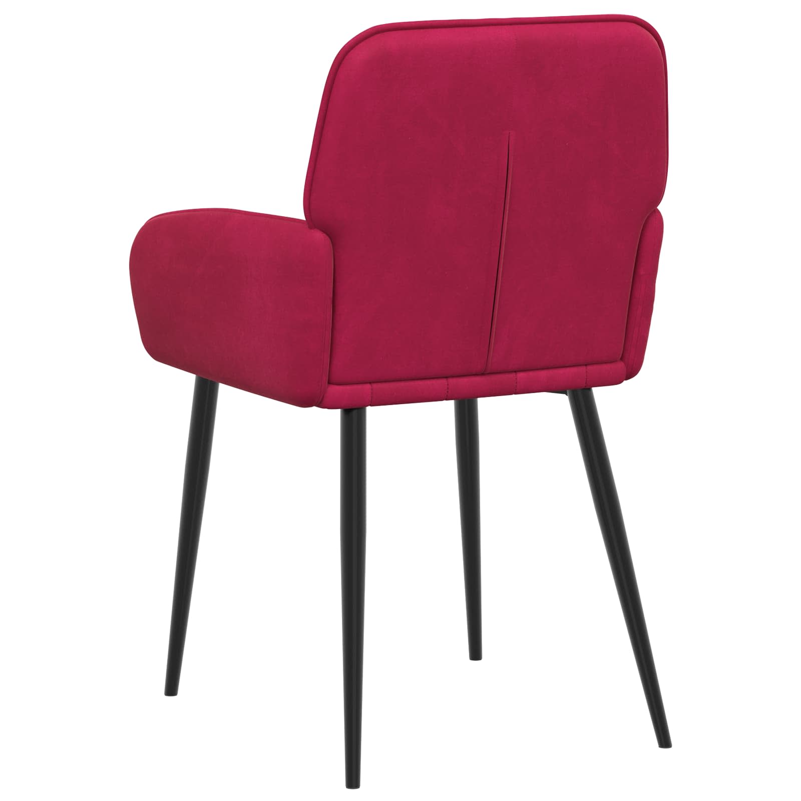 Trpezarijske stolice 2 pcs Baršun Vinska crvena 57 x 50 x 85 cm