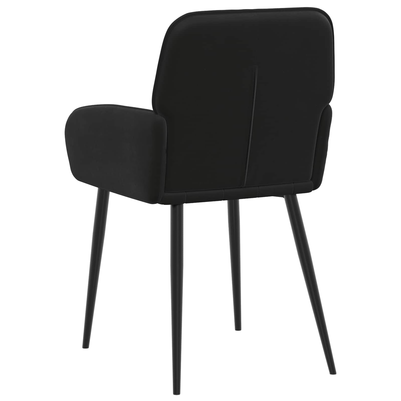 Trpezarijske stolice 2 pcs Baršun Crna 57 x 50 x 85 cm