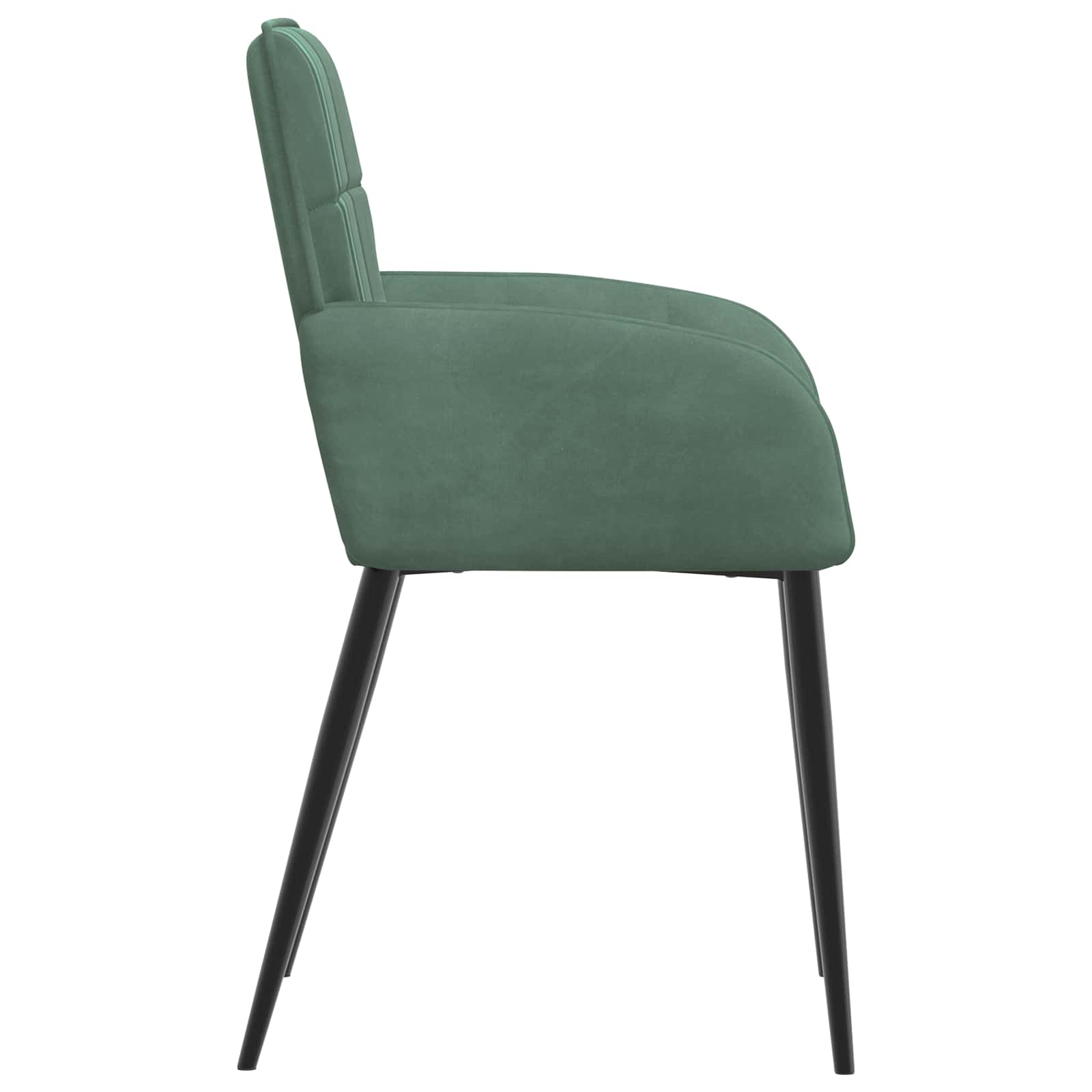 Trpezarijske stolice 2 pcs Baršun Morska zelena 57 x 50 x 85 cm