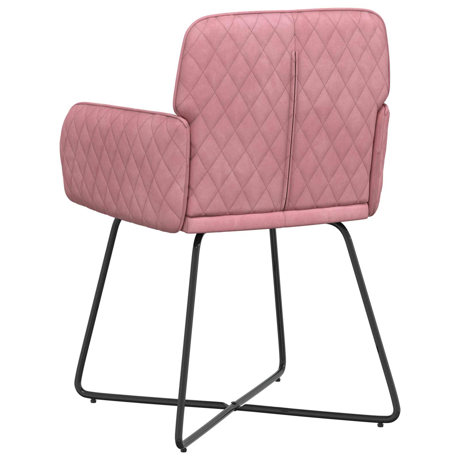 Trpezarijske stolice 2 pcs Baršun Ružičasta 59 x 56,5 x 86 cm