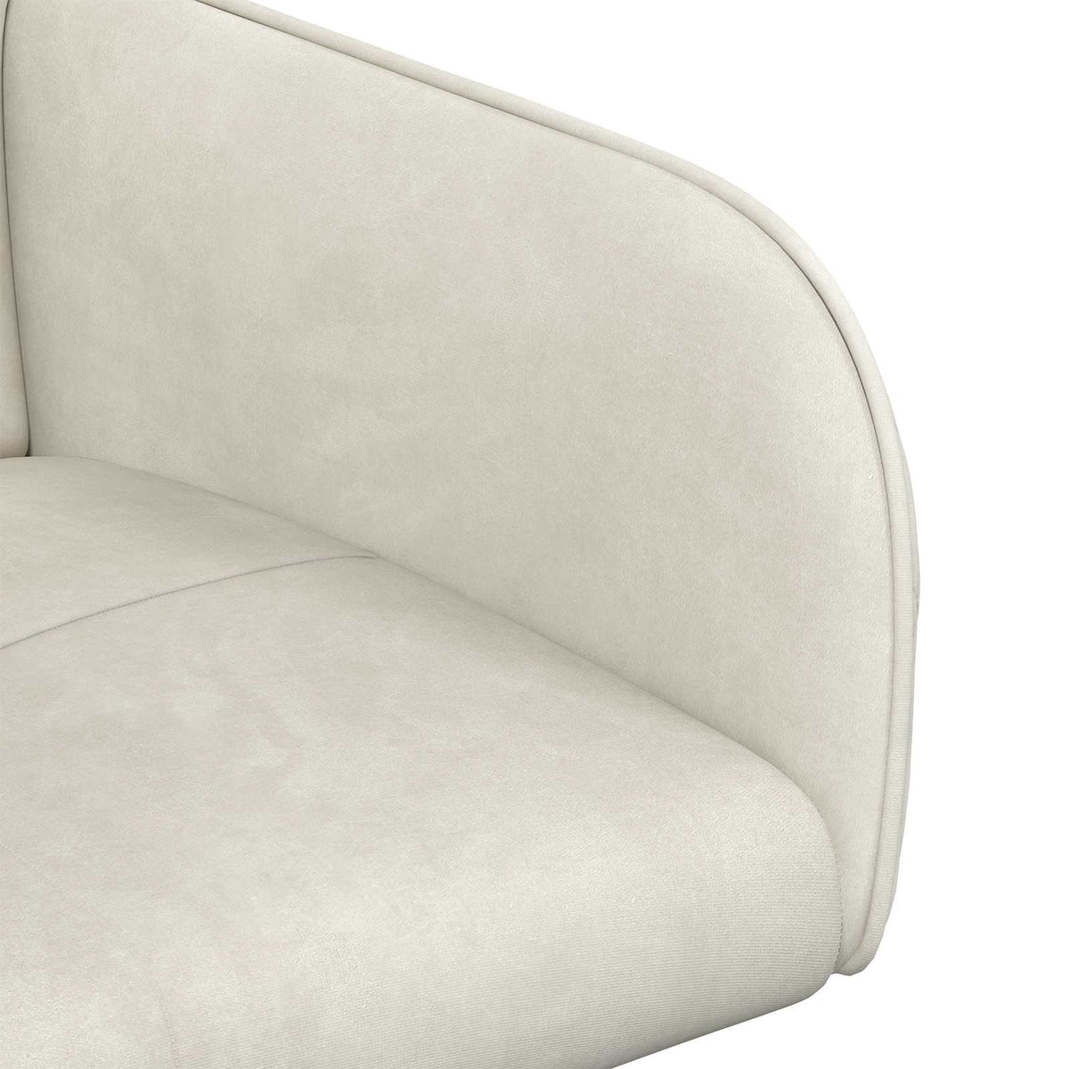 Trpezarijske stolice 2 pcs Baršun Krem 59 x 56,5 x 86 cm