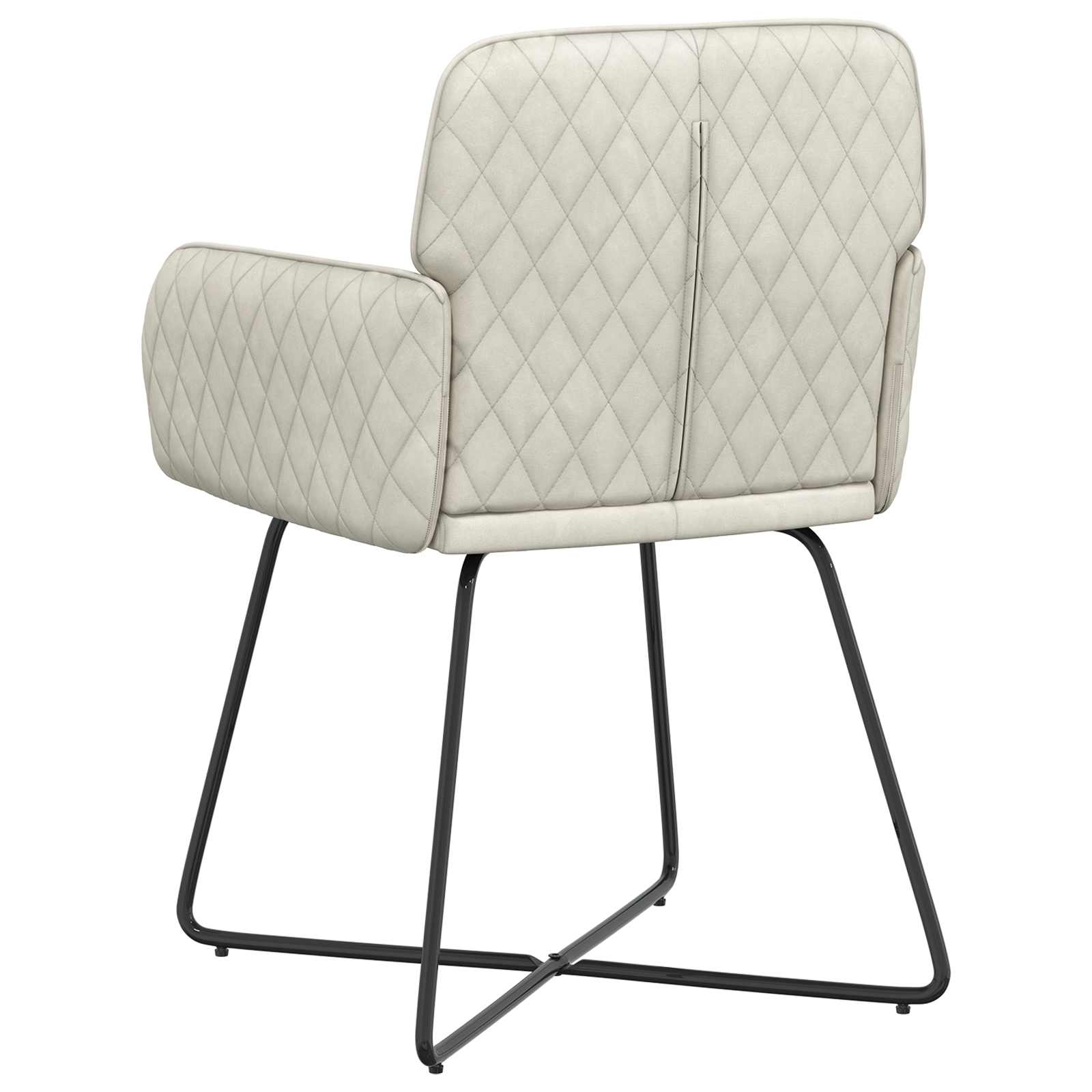 Trpezarijske stolice 2 pcs Baršun Krem 59 x 56,5 x 86 cm
