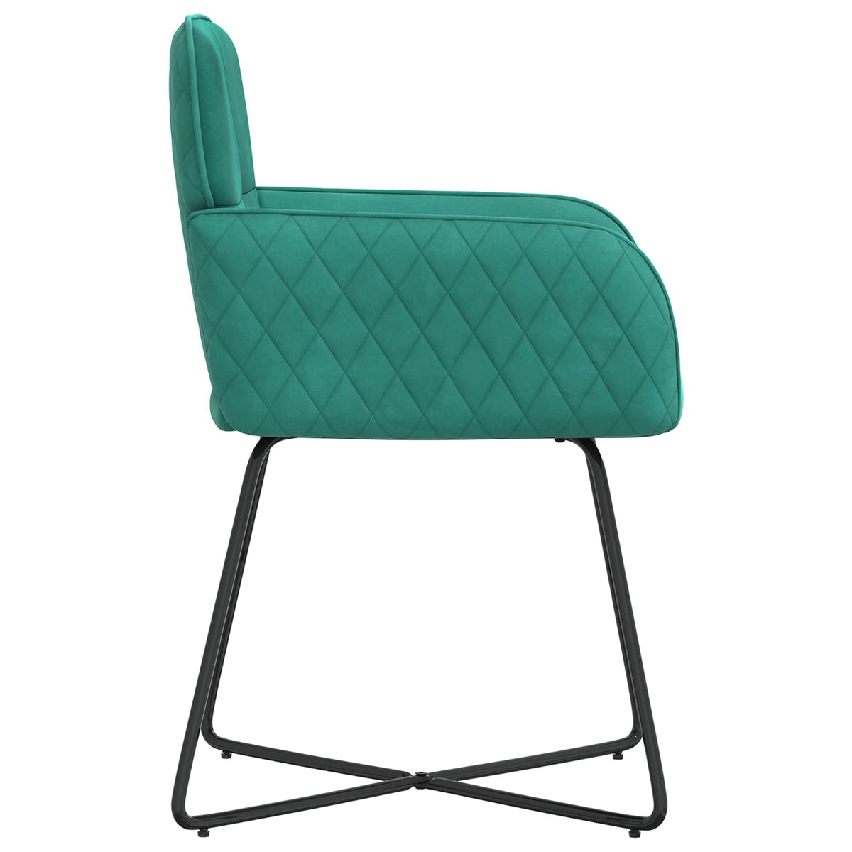 Trpezarijske stolice 2 pcs Baršun Tirkizna 59 x 56,5 x 86 cm