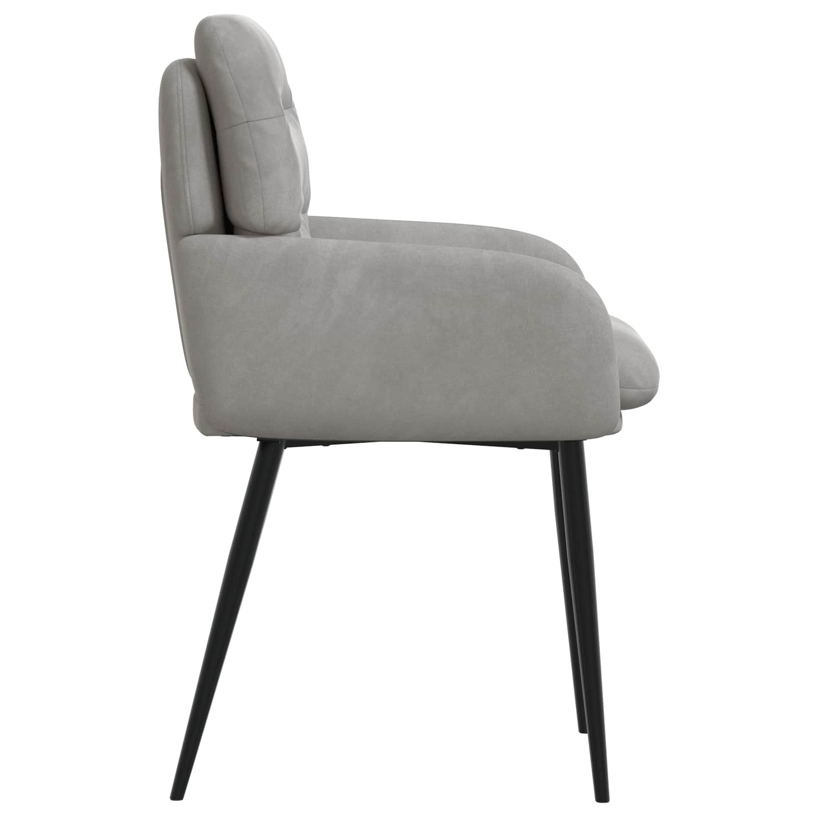 Trpezarijske stolice 2 pcs Baršun Svjetlosiva 59 x 59,5 x 90 cm